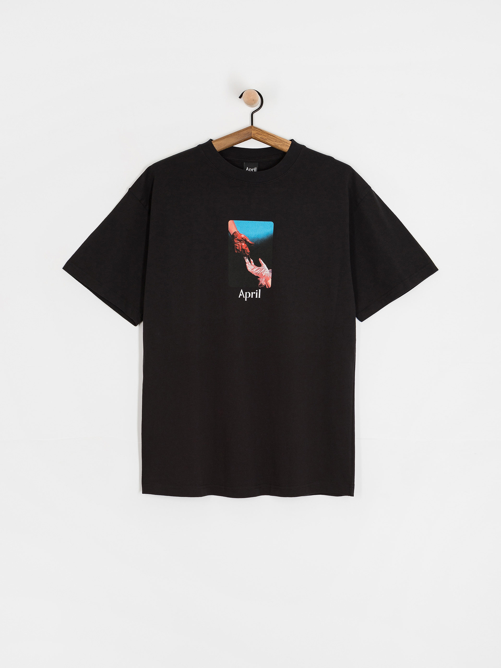 Тениска April Skateboards Material (black)