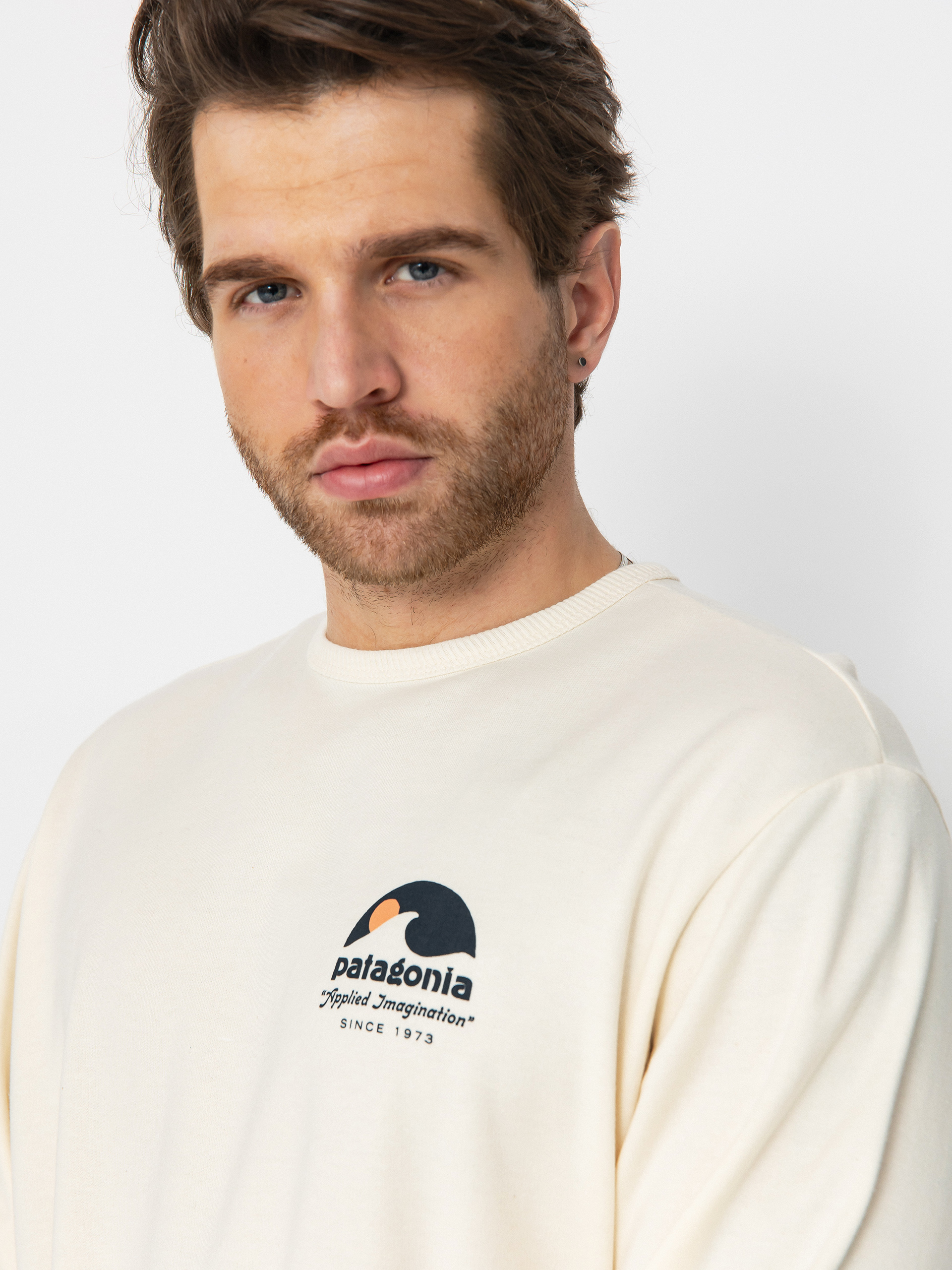 Суитшърт Patagonia Lightweight Applied Imagination Wildrise (natural)