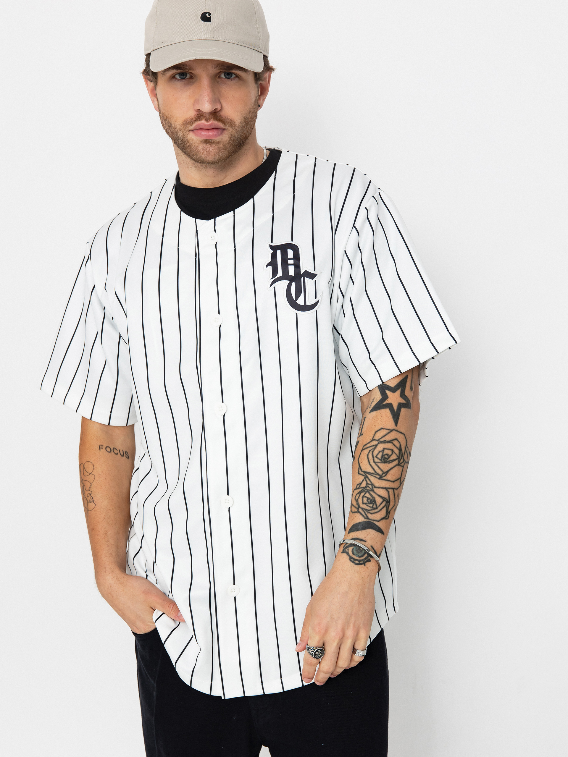 Тениска DC Slugger Jersey (white pinstripe)