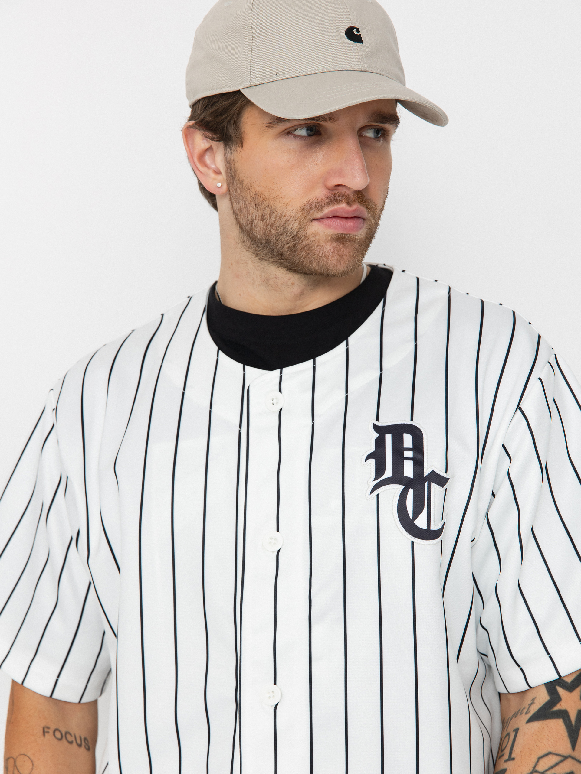 Тениска DC Slugger Jersey (white pinstripe)