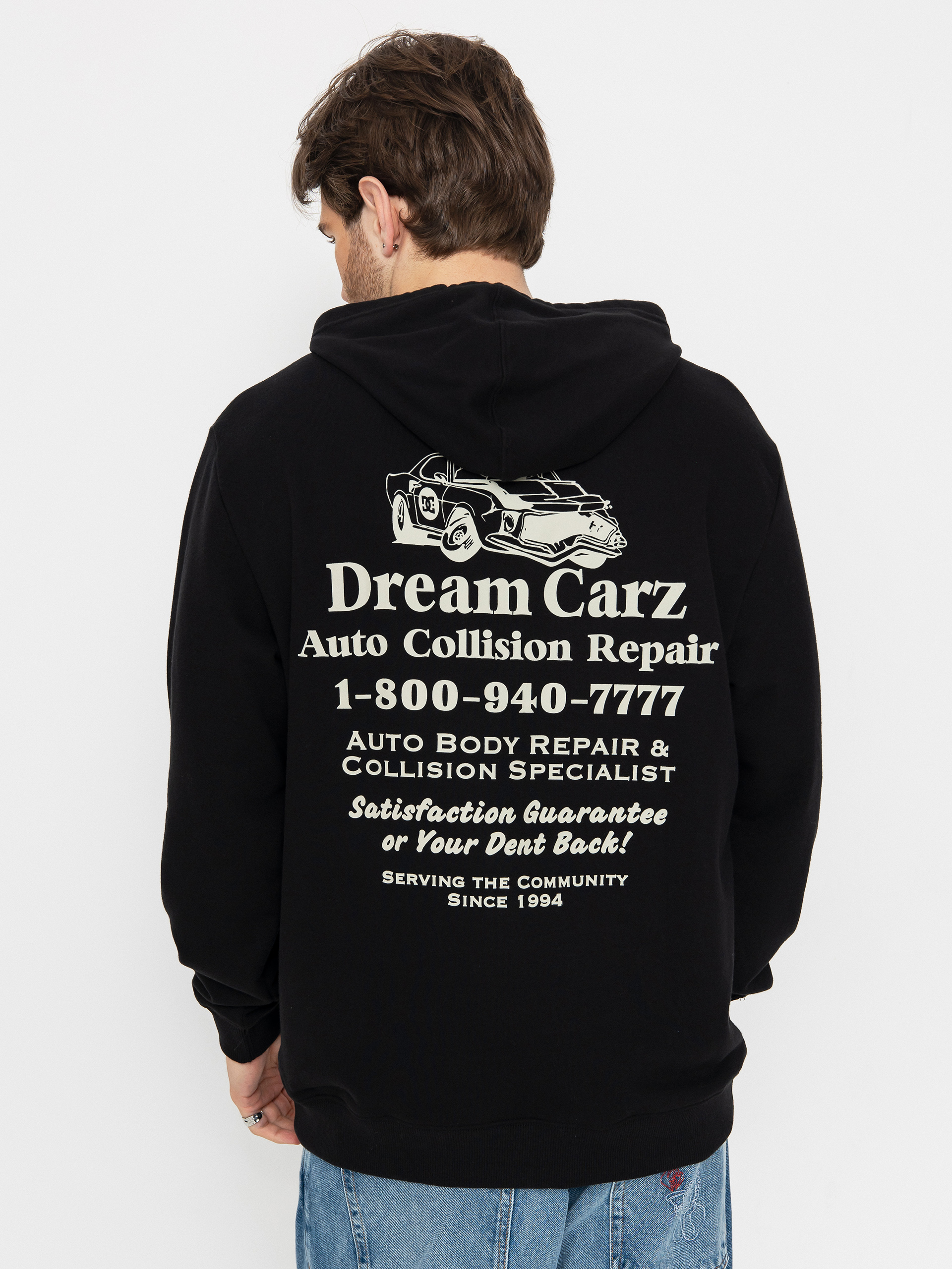 Суитшърт с качулка DC Fix Up HD (black)