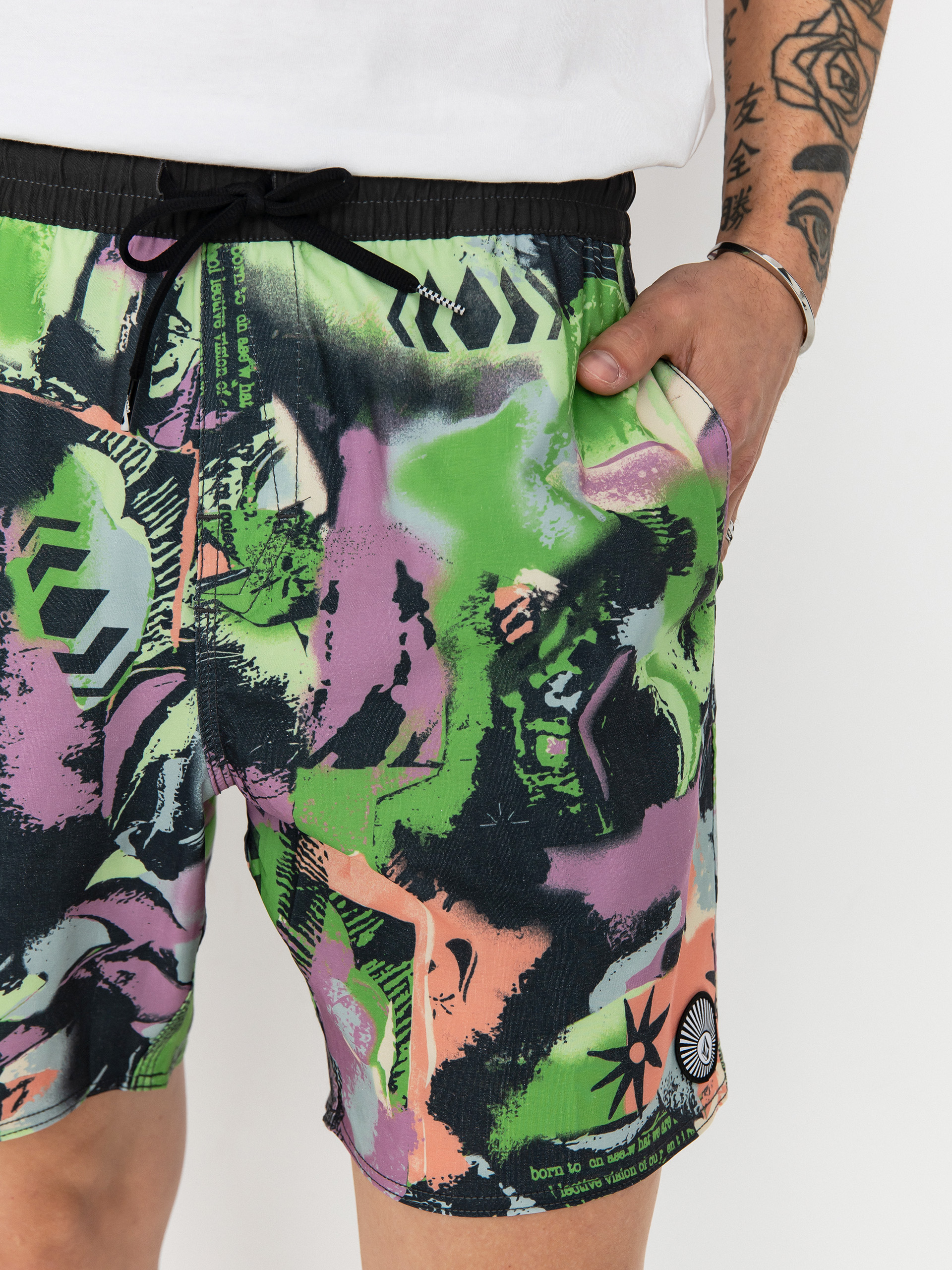 Къси панталони Volcom Unite Stoney Trunk 17 (steel purple)