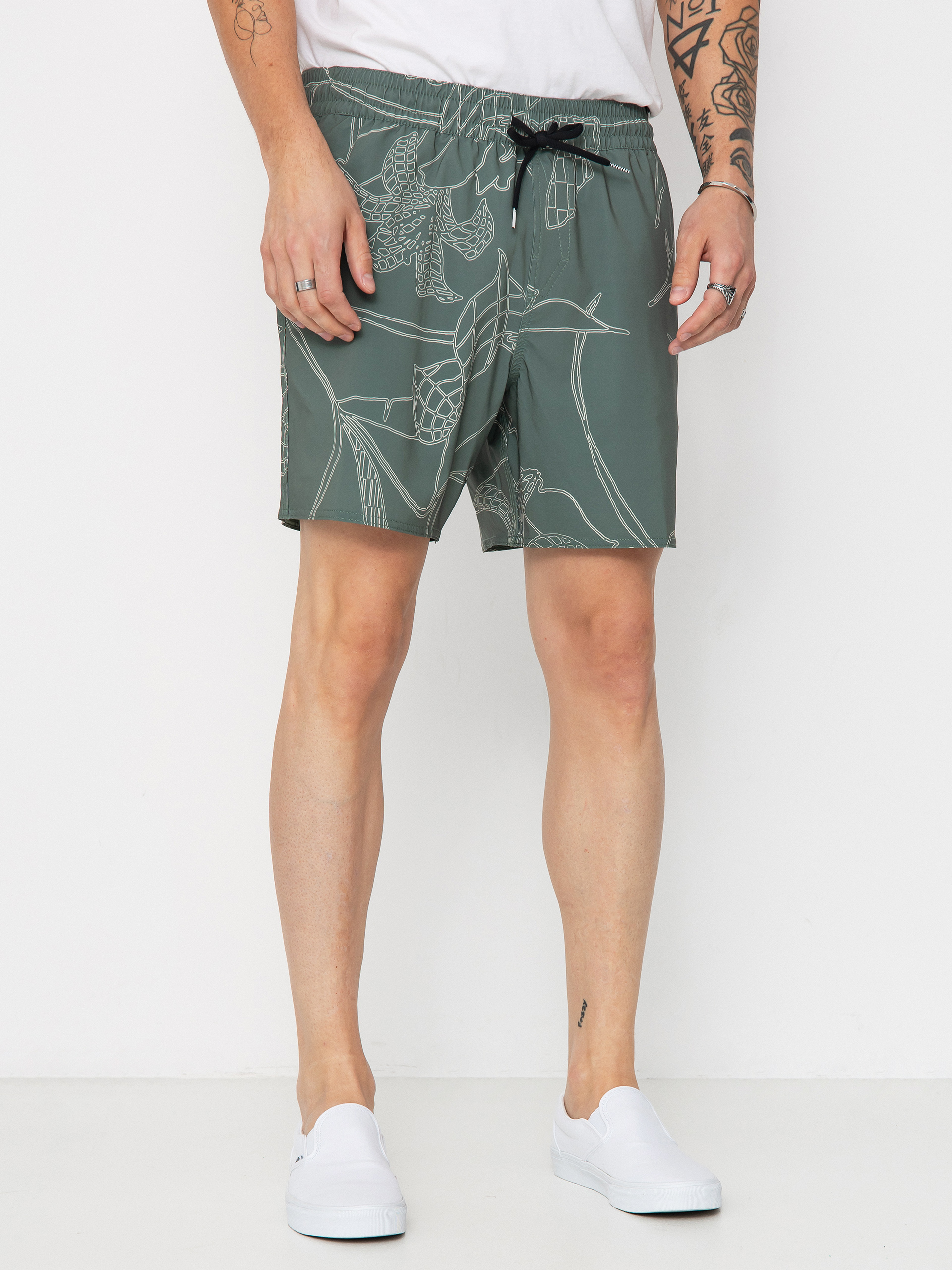 Къси панталони Volcom Lido Print Trunk 16 (light olive)