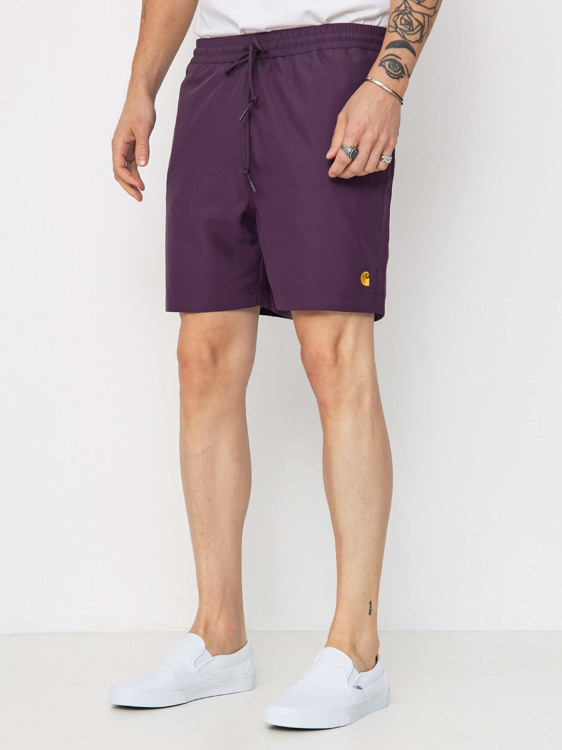 Къси панталони Carhartt WIP Chase Swim (huckleberry/gold)