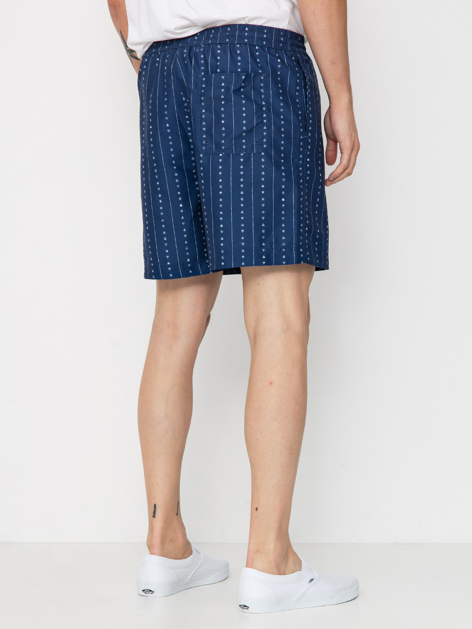 Къси панталони Carhartt WIP Chase Swim (heart c pinstripe/ink/natural)