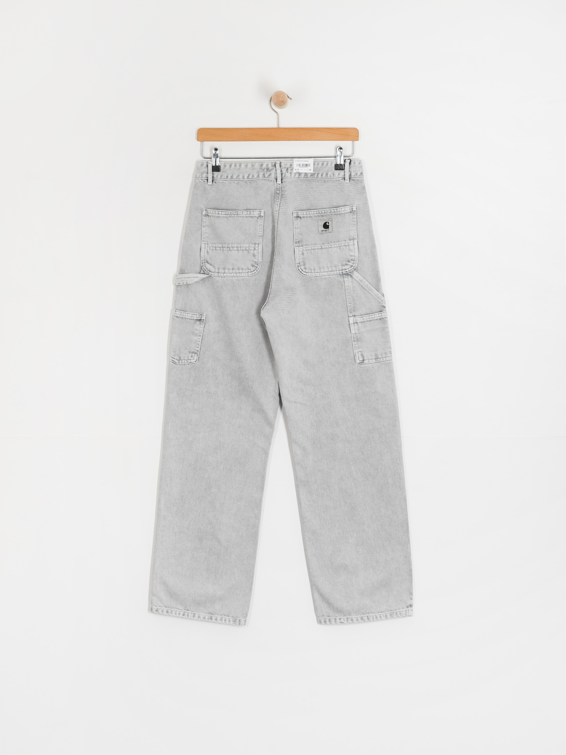 Панталони Carhartt WIP Pierce Straight Wmn (black/chalk wash)