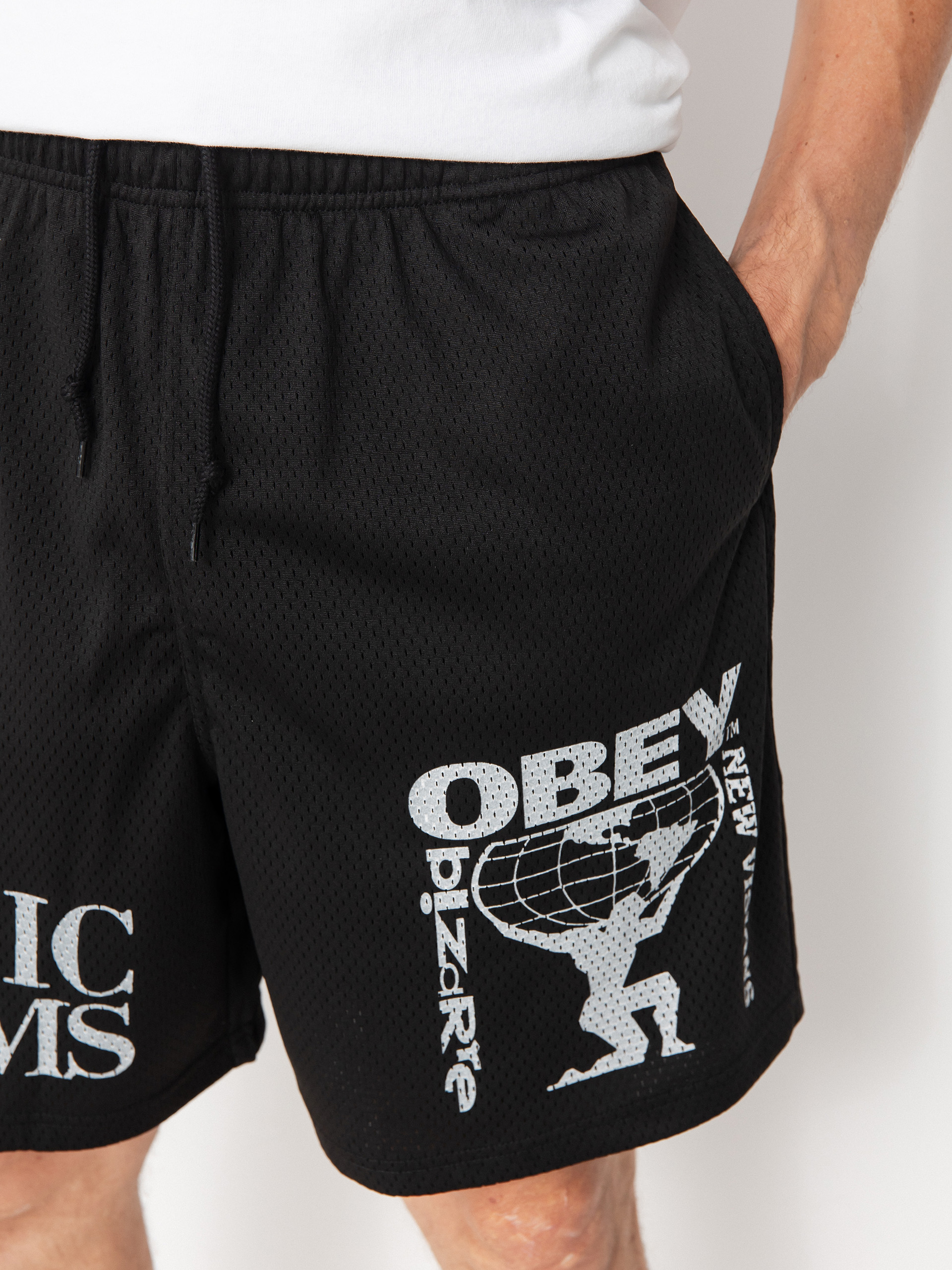 Къси панталони OBEY Easy Cosmic Dreams Mesh (black)