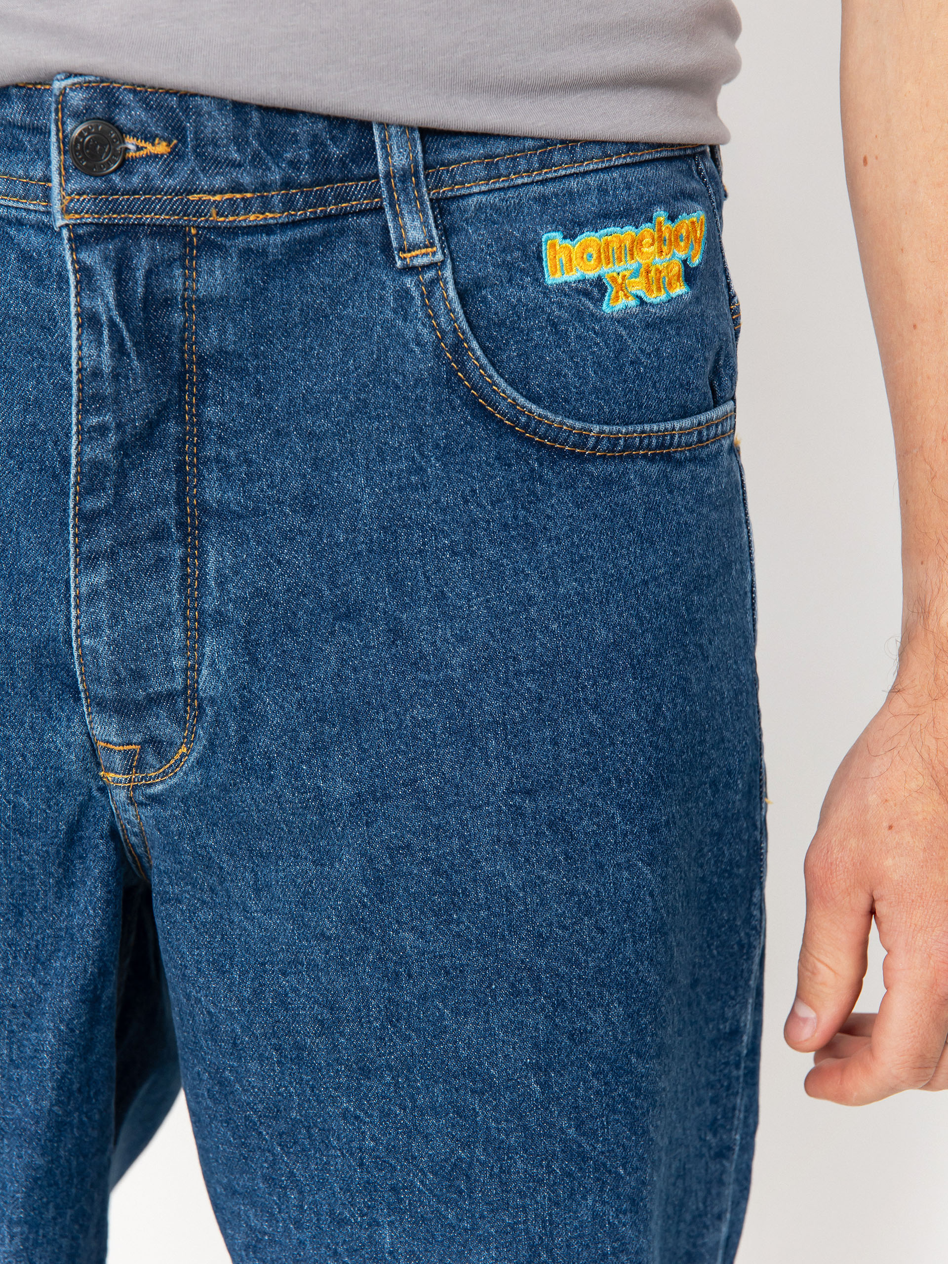 Къси панталони Homeboy X Tra Baggy (washed blue)