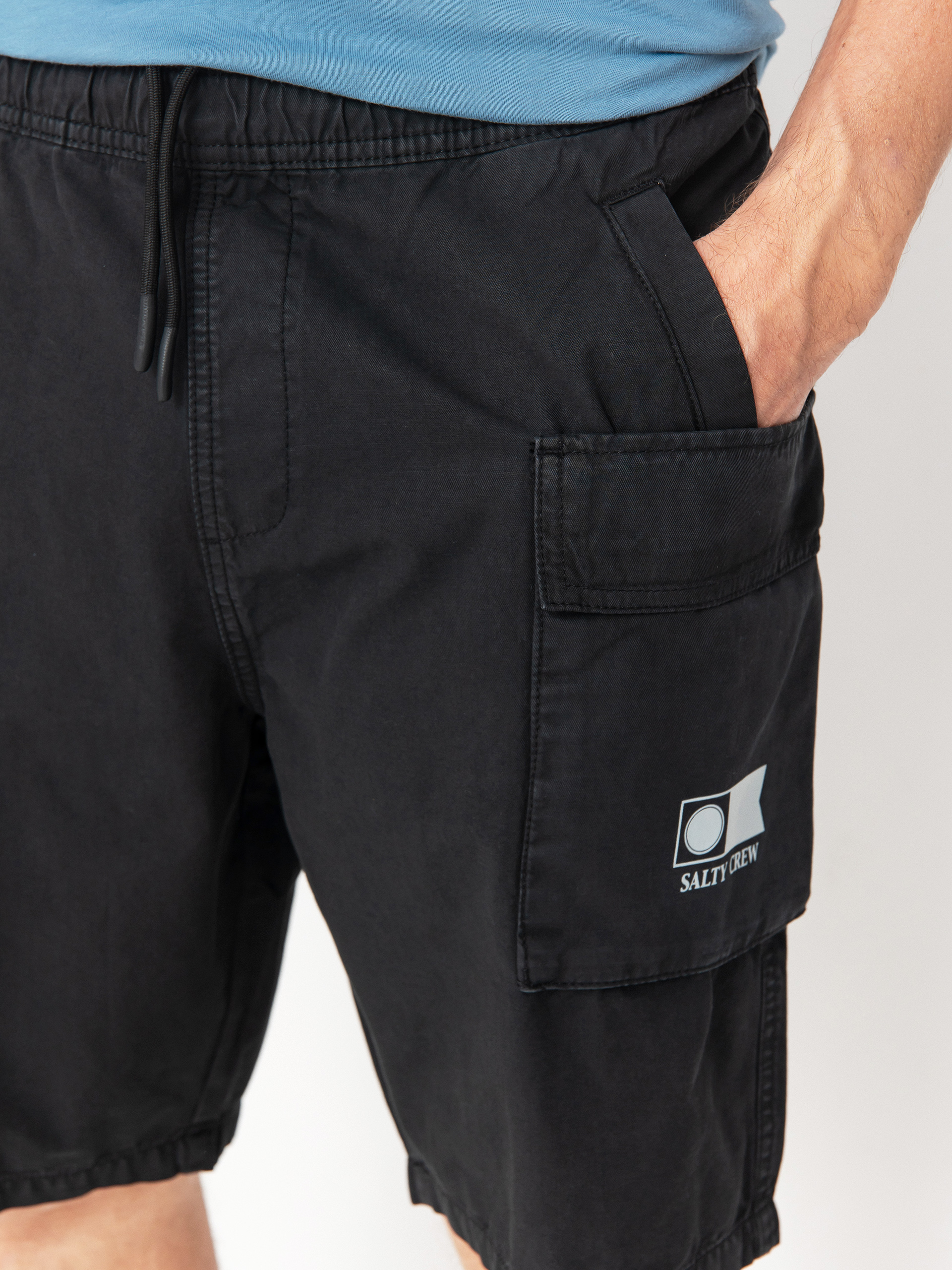 Къси панталони Salty Crew Unit Cargo (black)