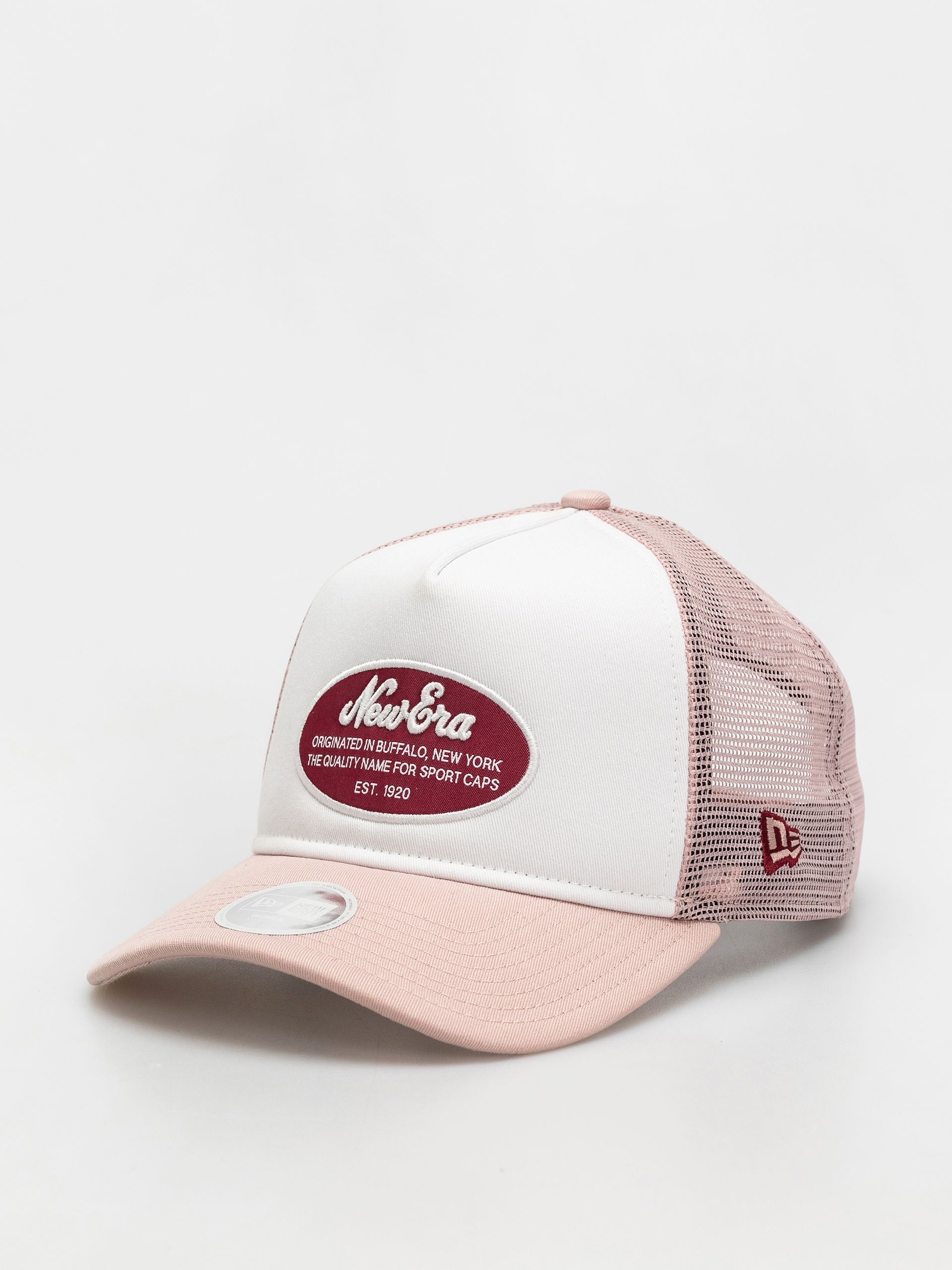 Шапка с козирка New Era Oval Patch Trucker Wmn (pink/white)