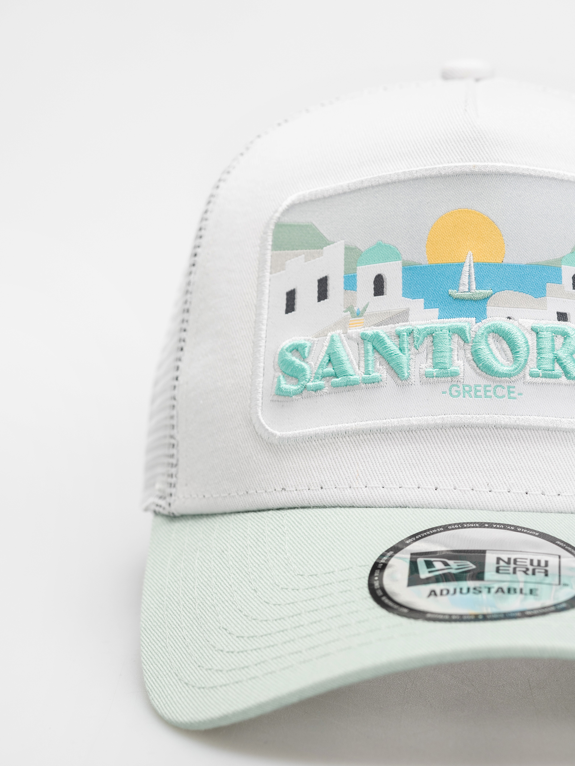 Шапка с козирка New Era Summer Trucker (mint/white)