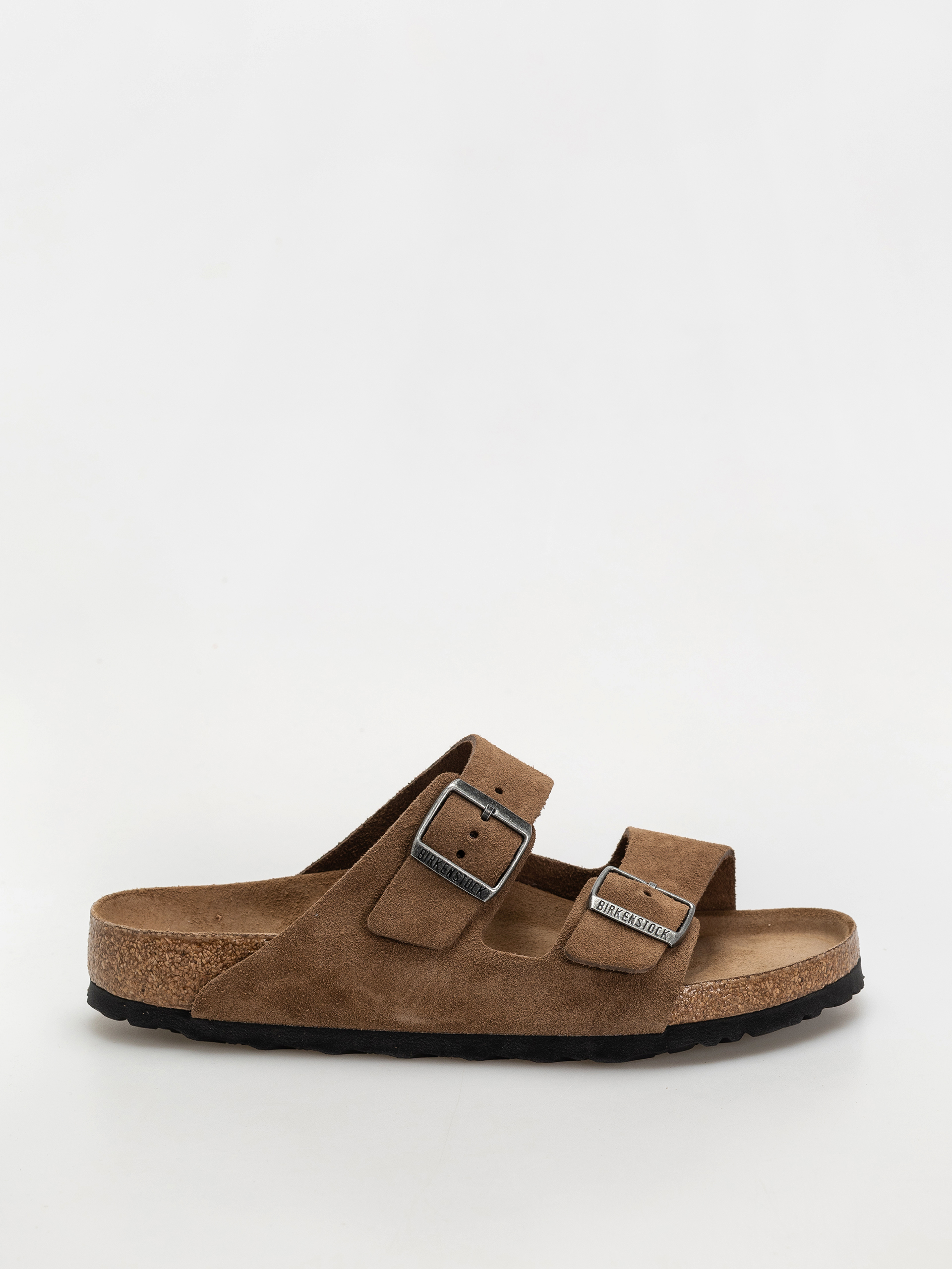 Чехли Birkenstock Arizona Suede Leather Regular (dark tea)