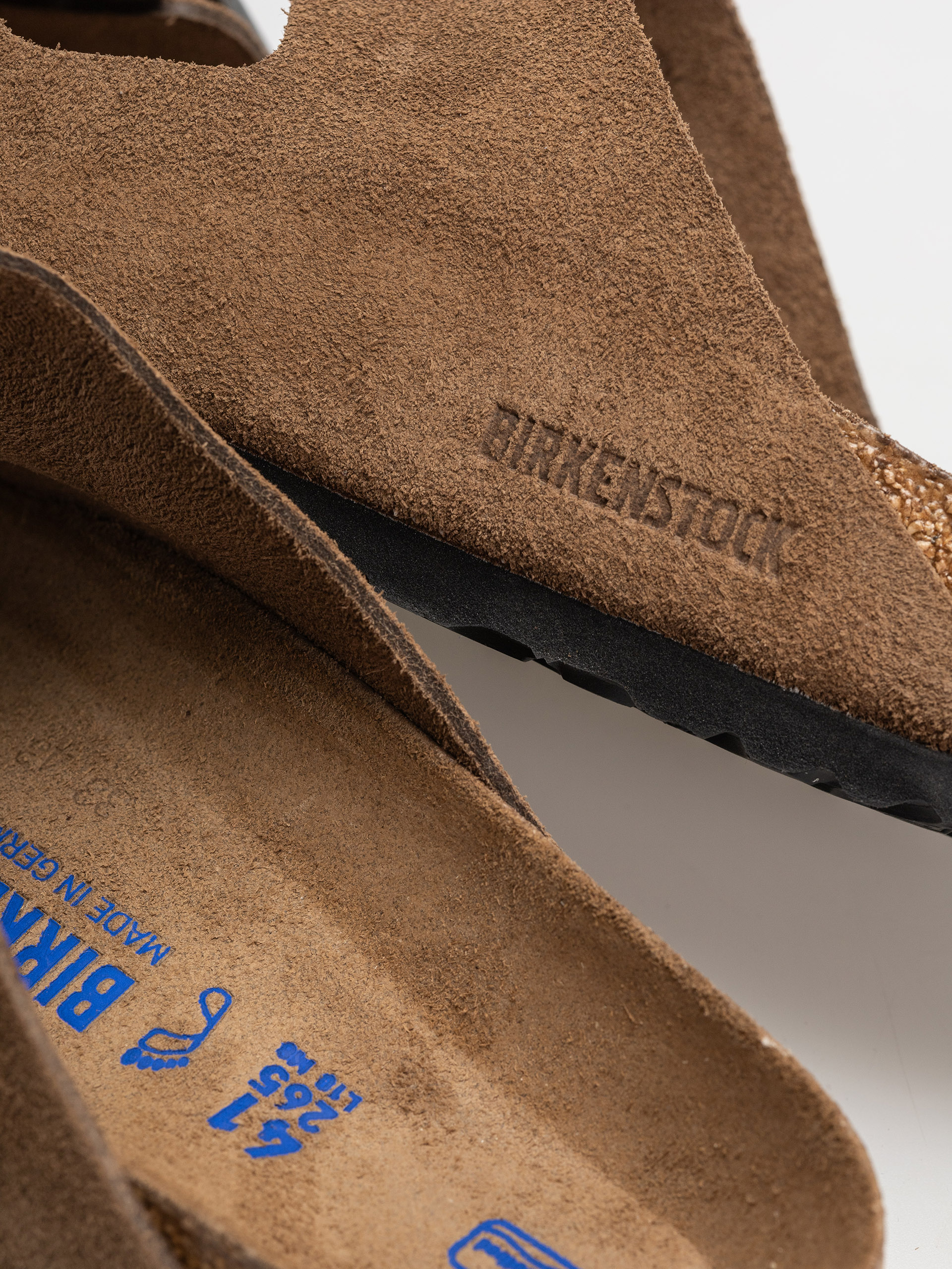 Чехли Birkenstock Arizona Suede Leather Regular (dark tea)