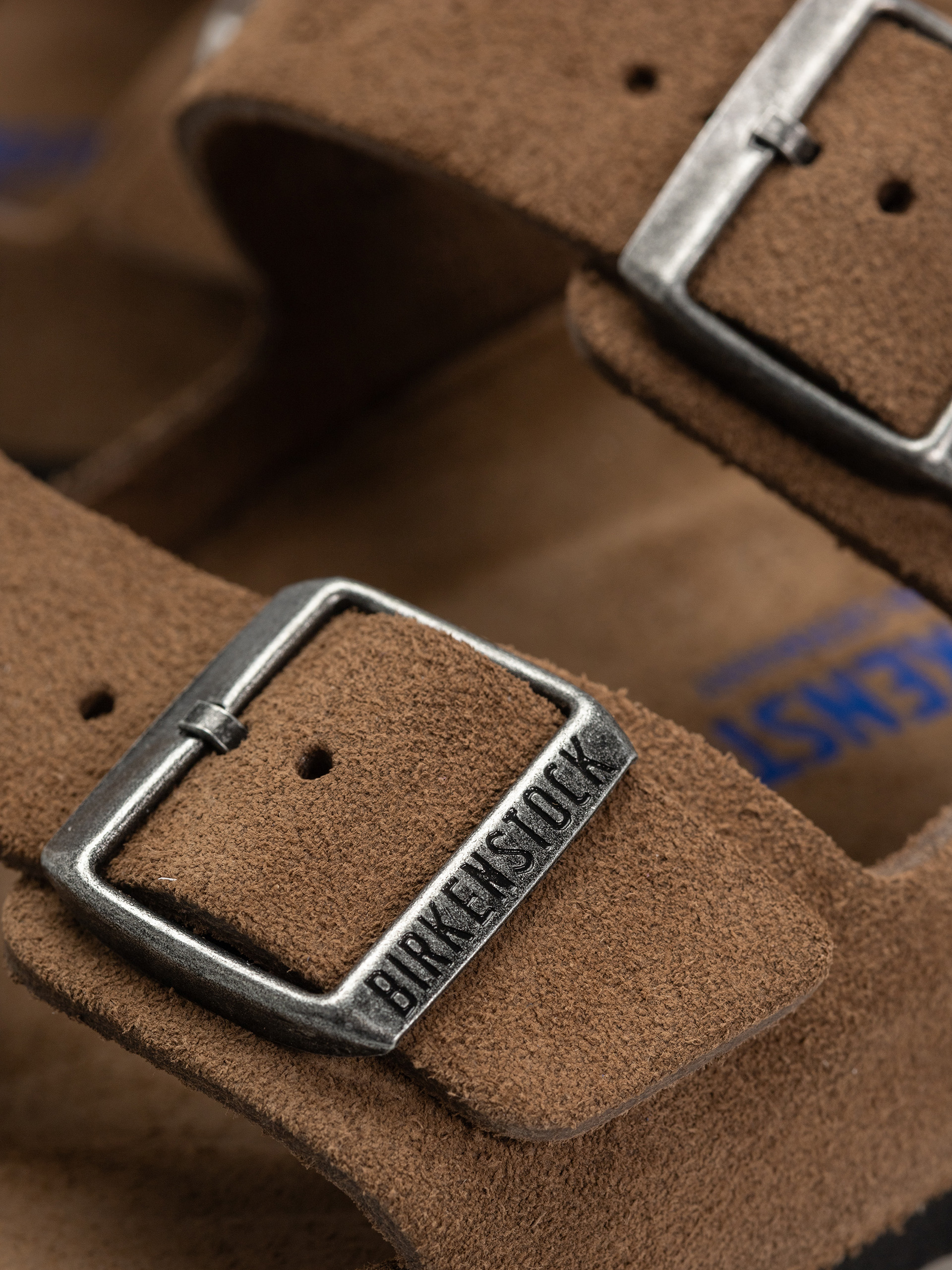 Чехли Birkenstock Arizona Suede Leather Regular (dark tea)