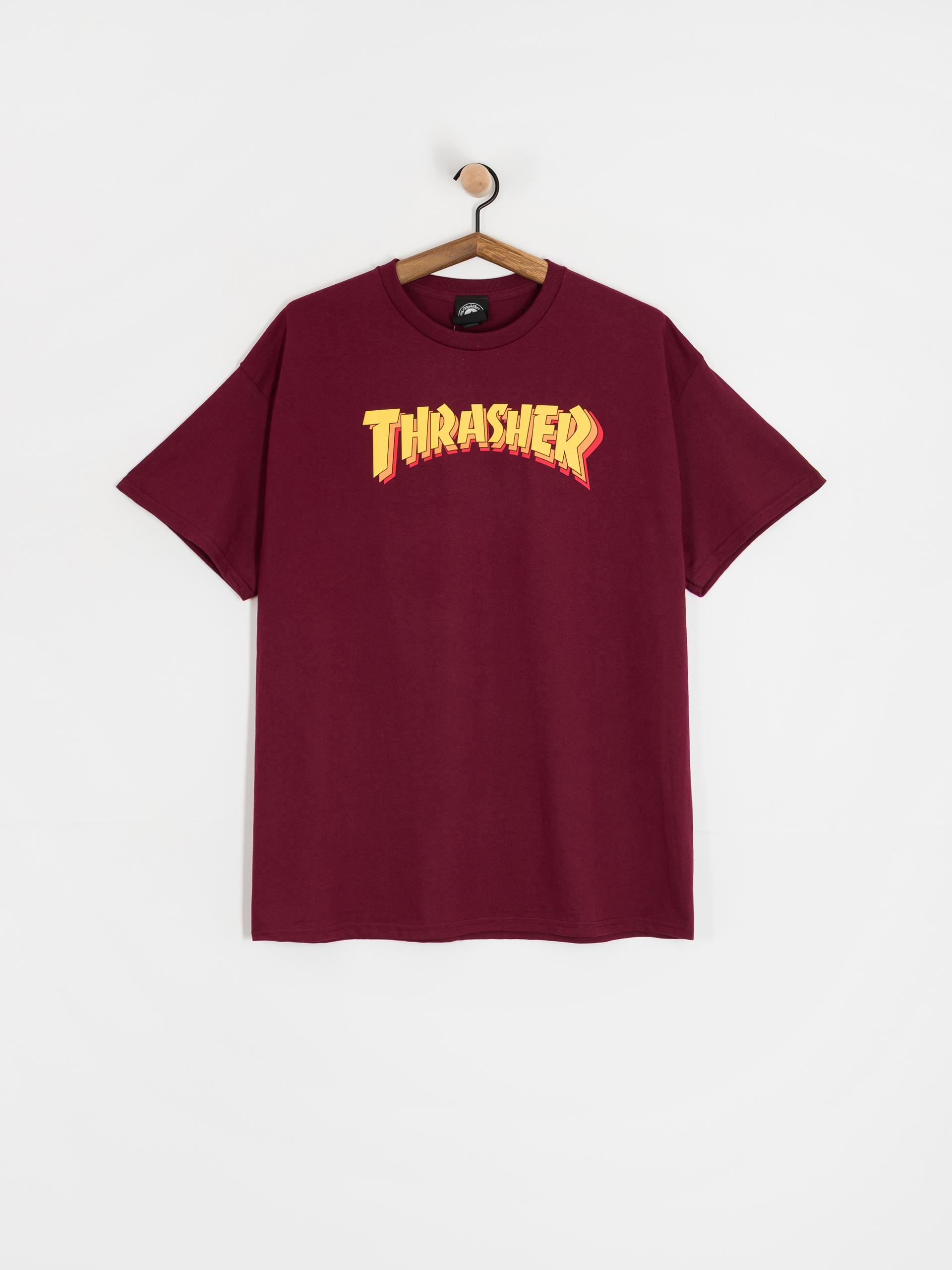 Тениска Thrasher Stacked (maroon)