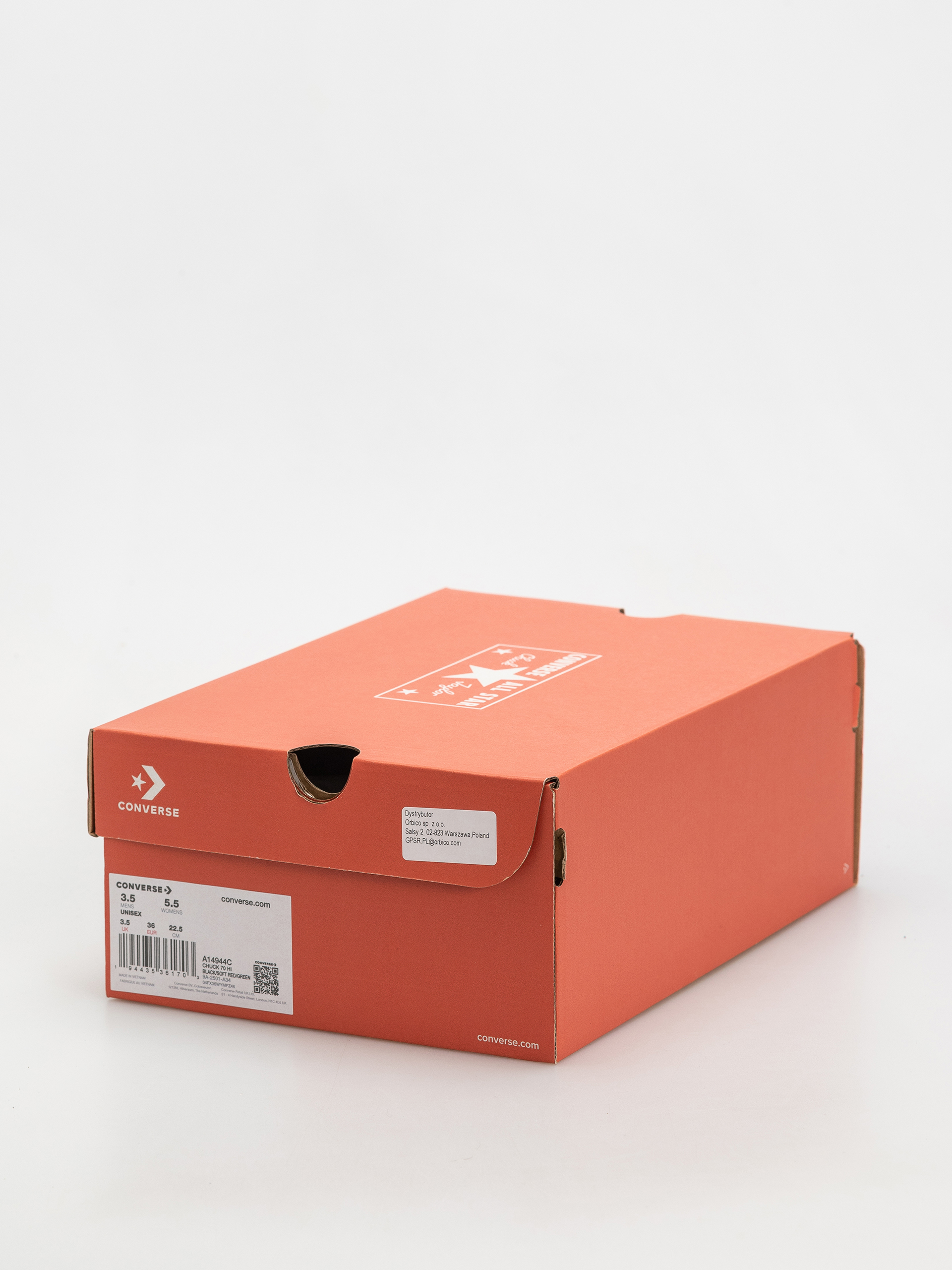 Кецове Converse Chuck 70 Hi (black/soft red/green)