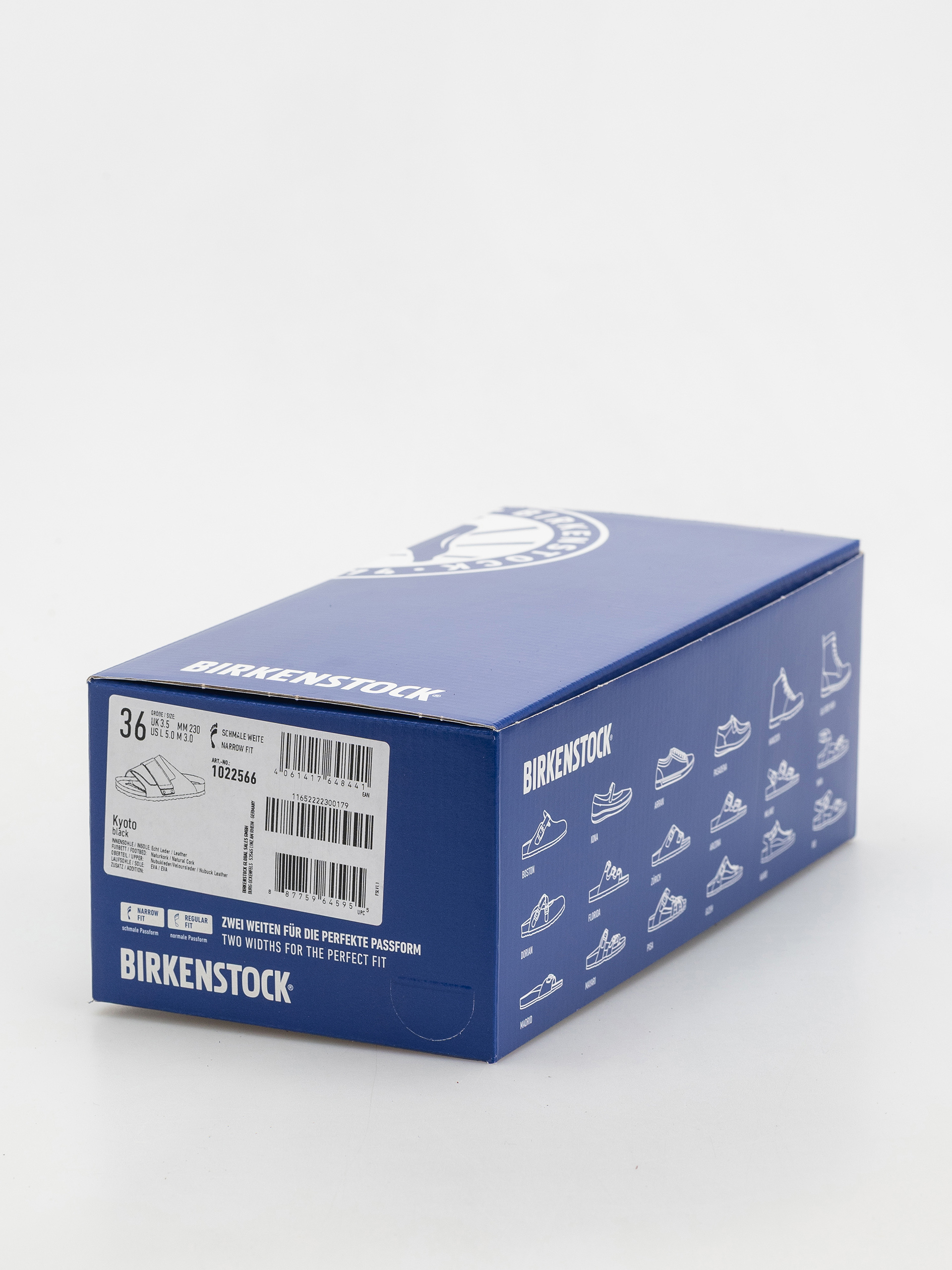 Чехли Birkenstock Kyoto Nubuck Suede Leather Narrow Wmn (black)