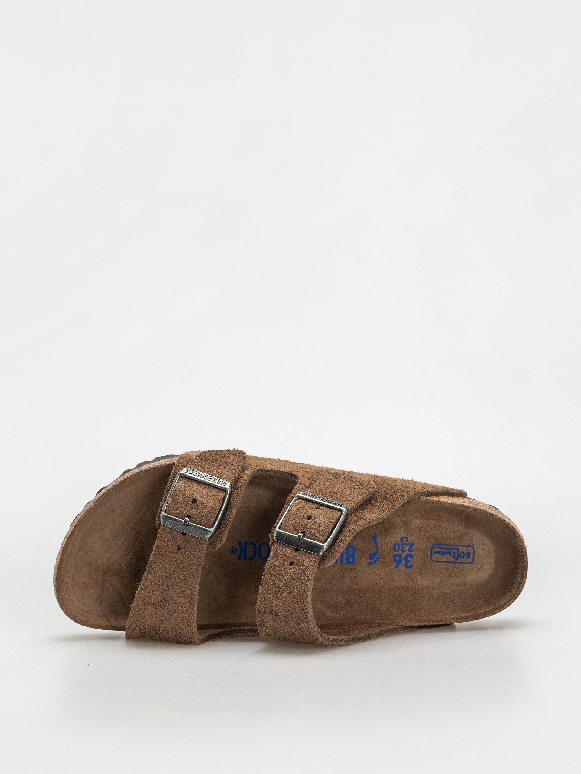 Чехли Birkenstock Arizona Suede Leather Narrow Wmn (dark tea)