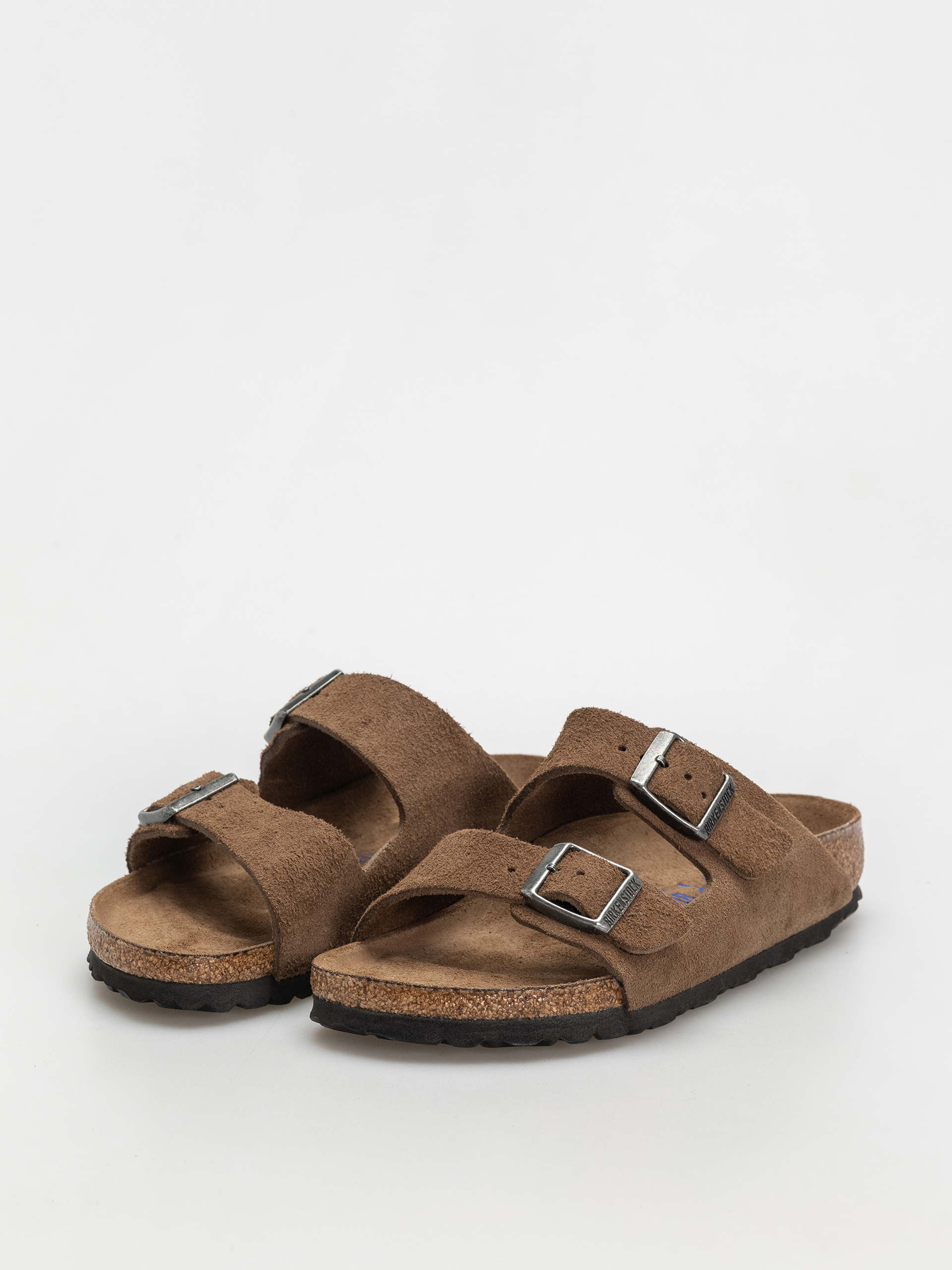 Чехли Birkenstock Arizona Suede Leather Narrow Wmn (dark tea)
