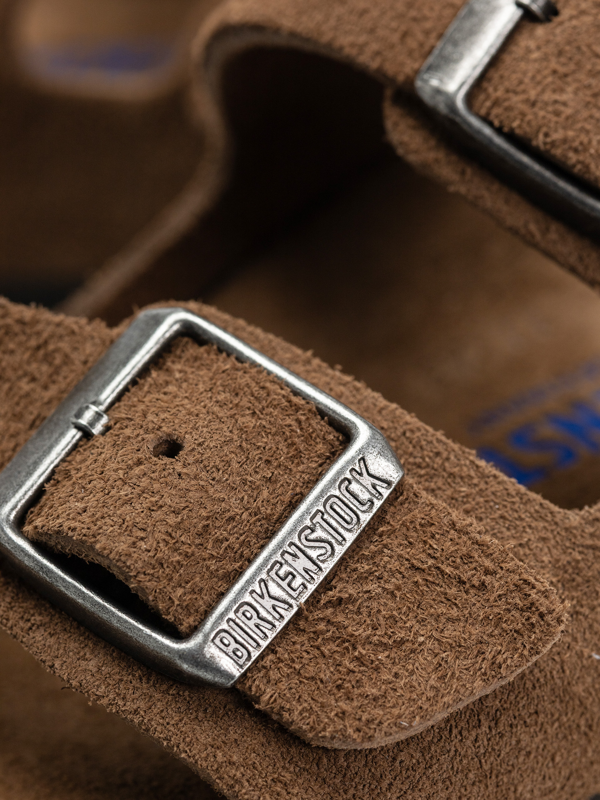 Чехли Birkenstock Arizona Suede Leather Narrow Wmn (dark tea)