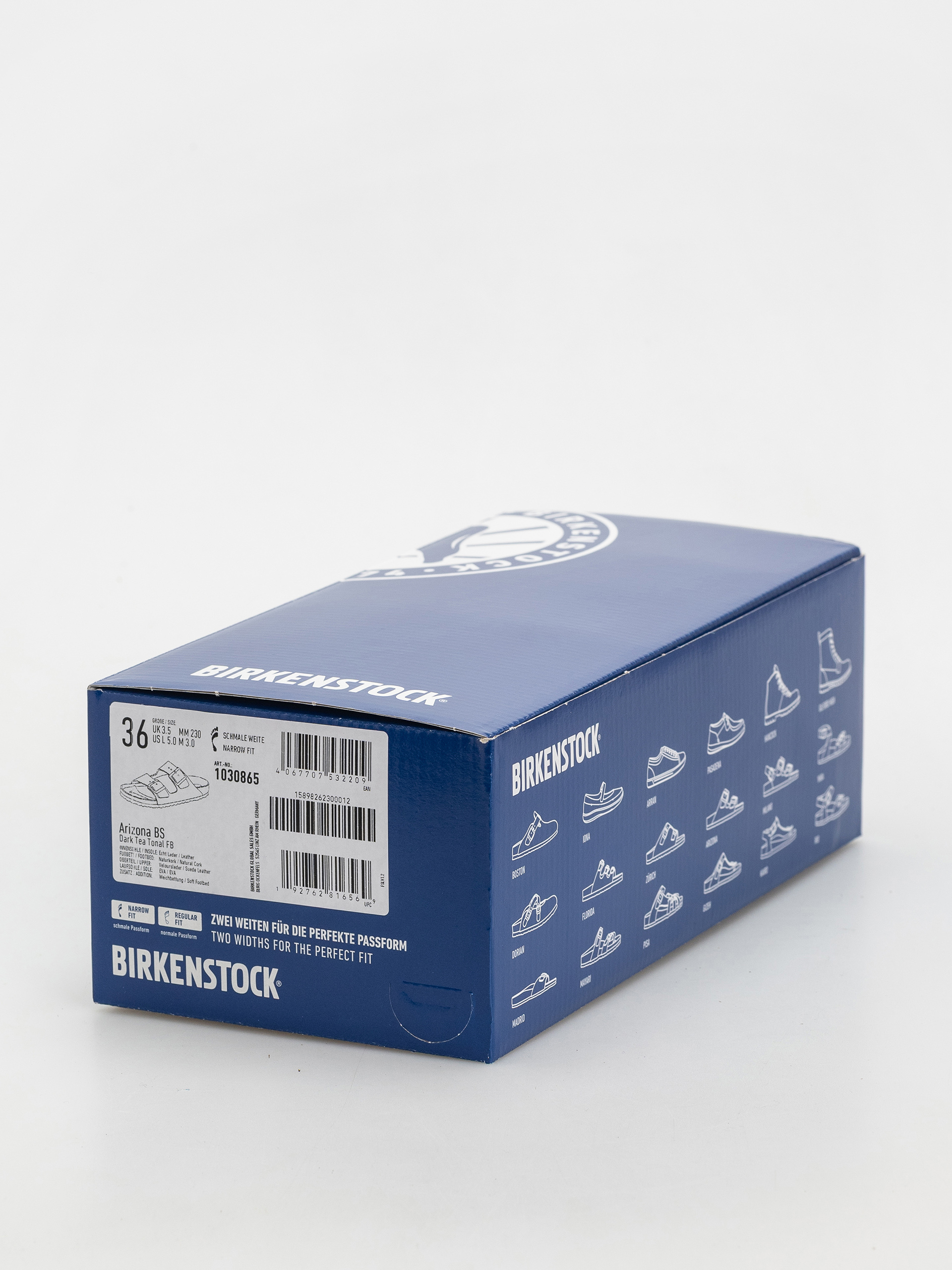 Чехли Birkenstock Arizona Suede Leather Narrow Wmn (dark tea)