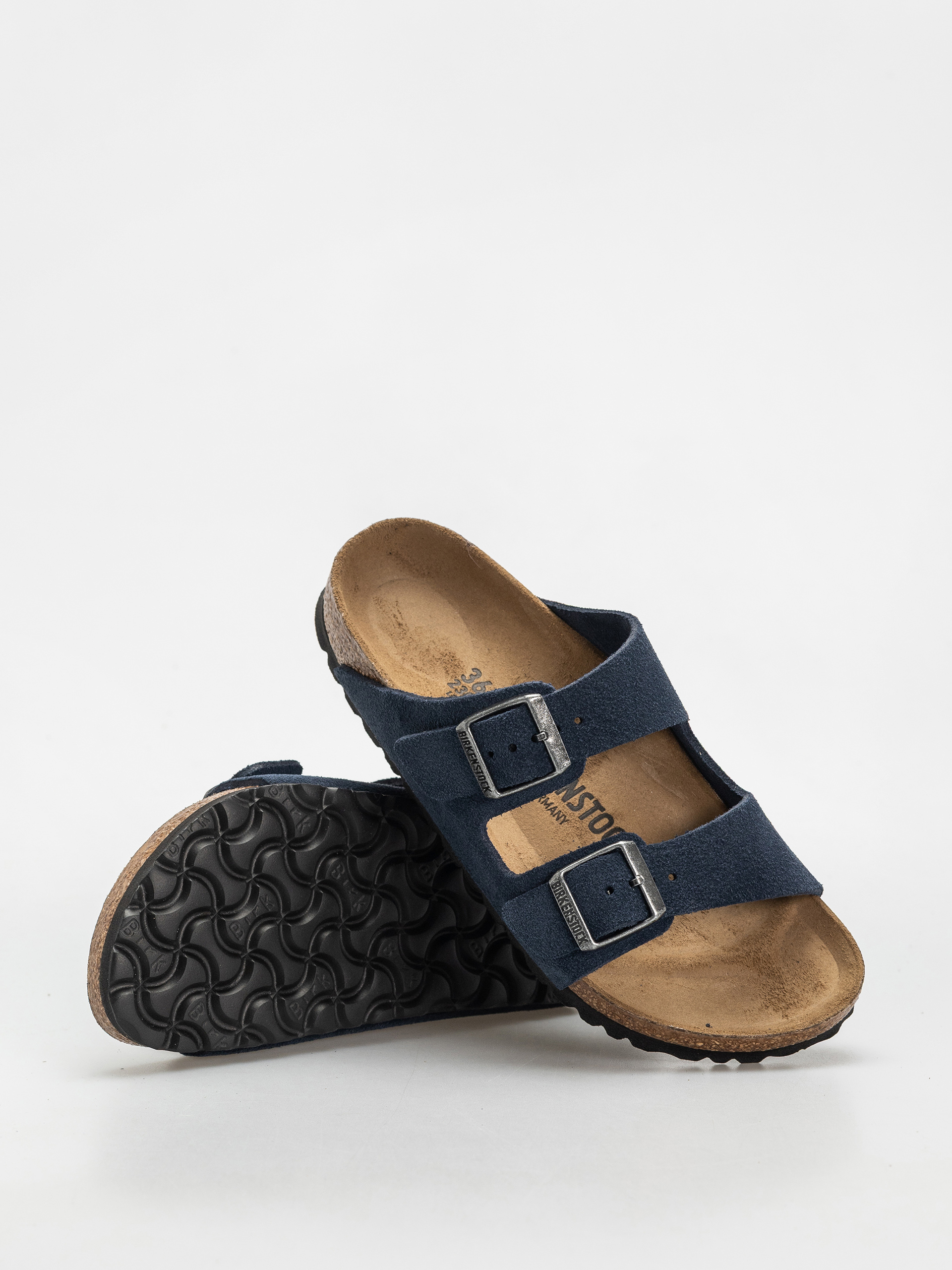 Чехли Birkenstock Arizona Suede Leather Narrow Wmn (new navy)