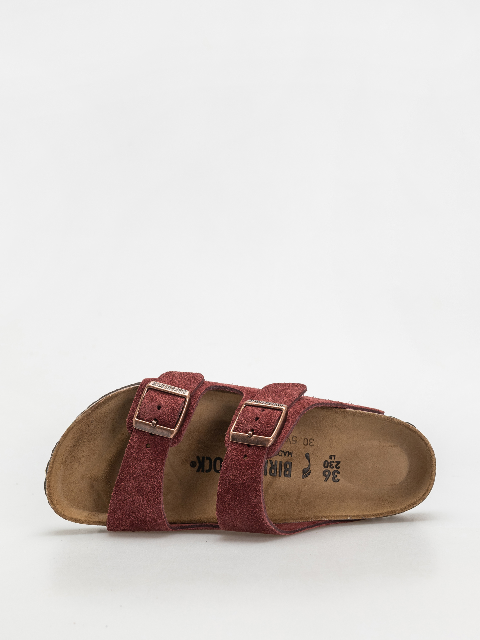 Чехли Birkenstock Arizona Suede Leather Narrow Wmn (zinfandel)