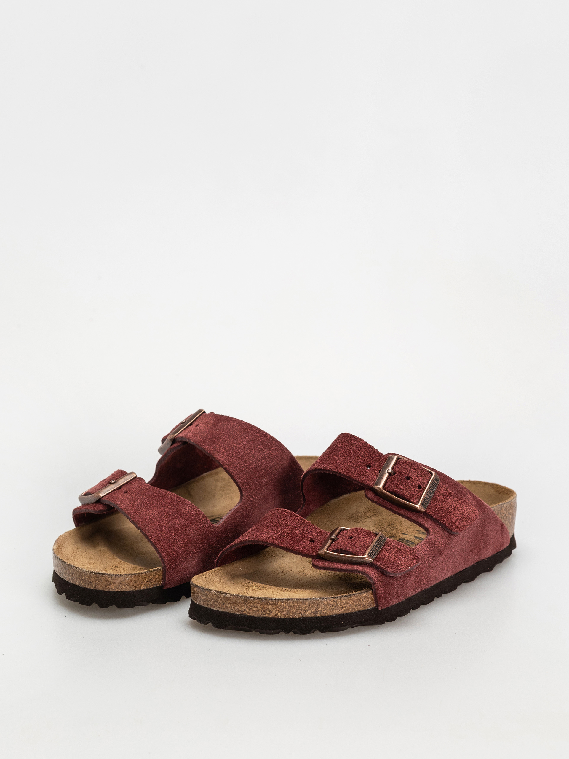 Чехли Birkenstock Arizona Suede Leather Narrow Wmn (zinfandel)