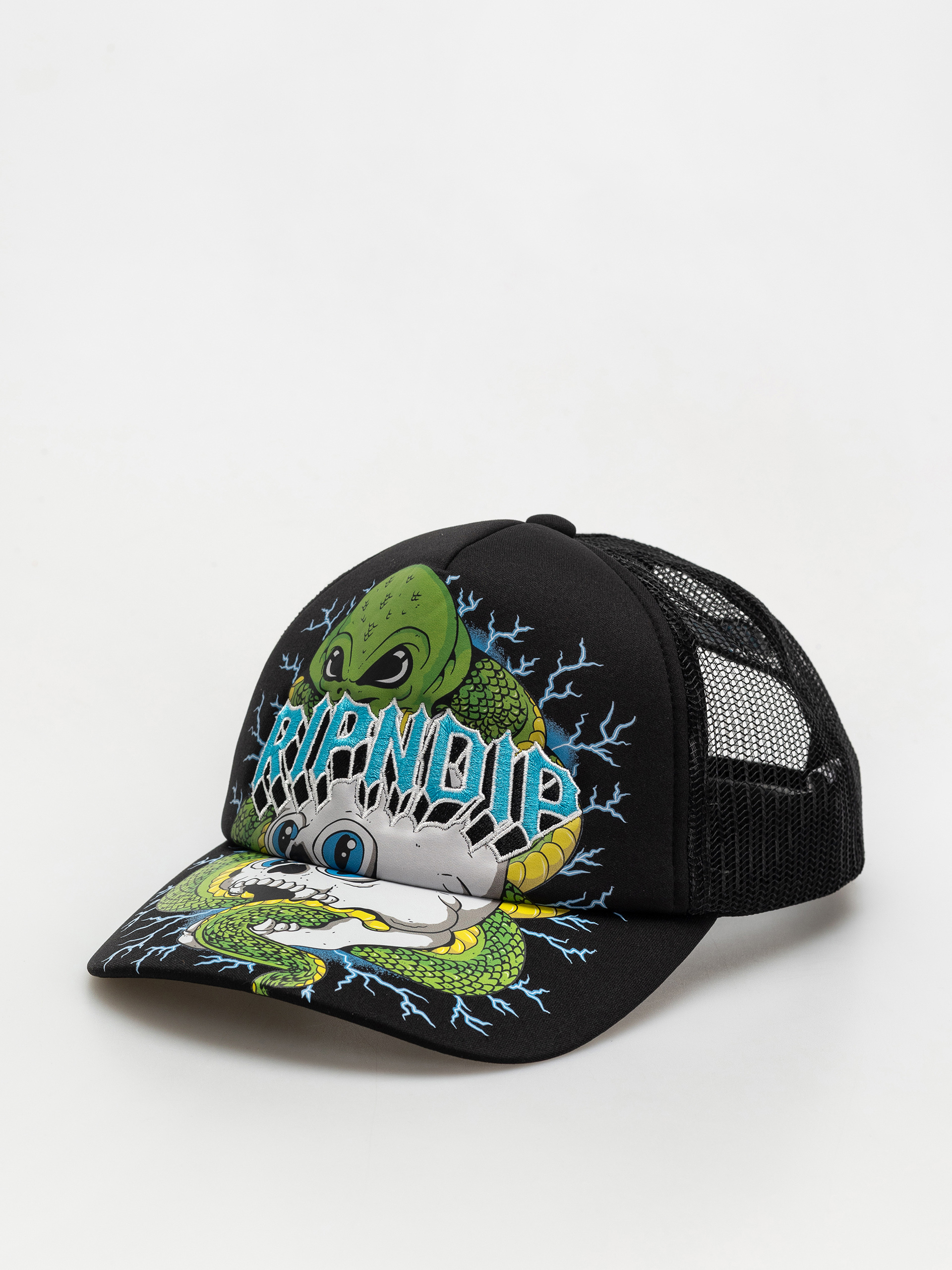 Шапка с козирка RipNDip Skull And Bones Trucker (black)