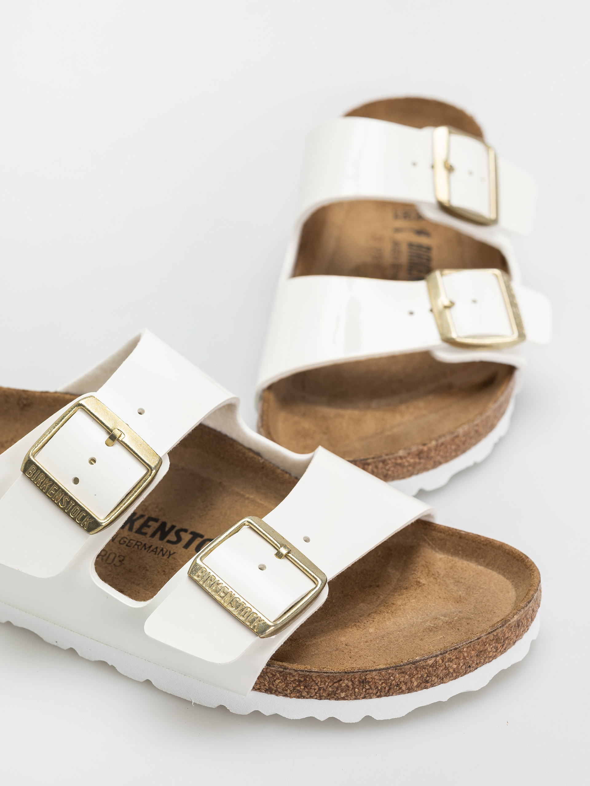 Чехли Birkenstock Arizona Narrow Wmn (patent white)