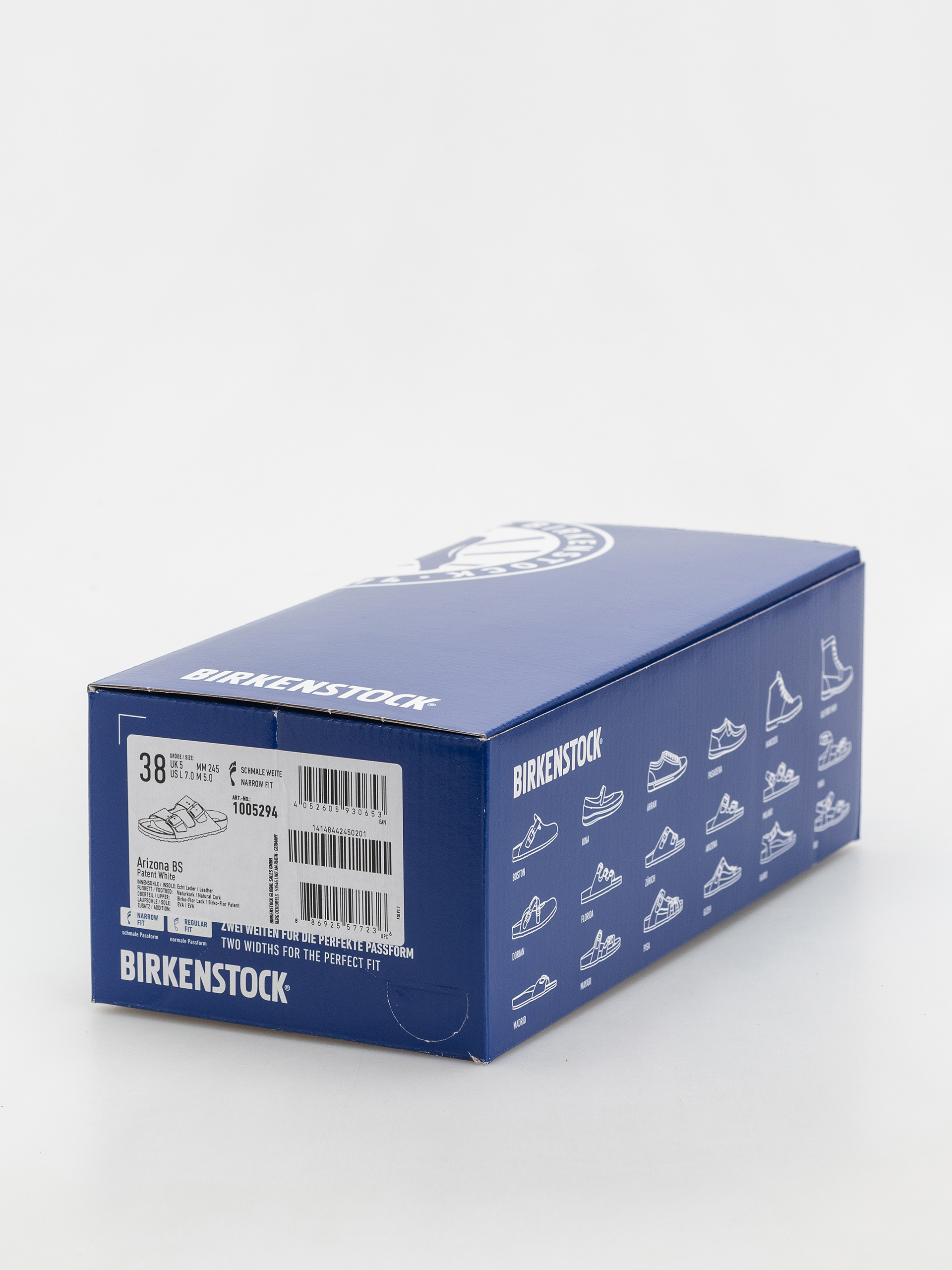 Чехли Birkenstock Arizona Narrow Wmn (patent white)