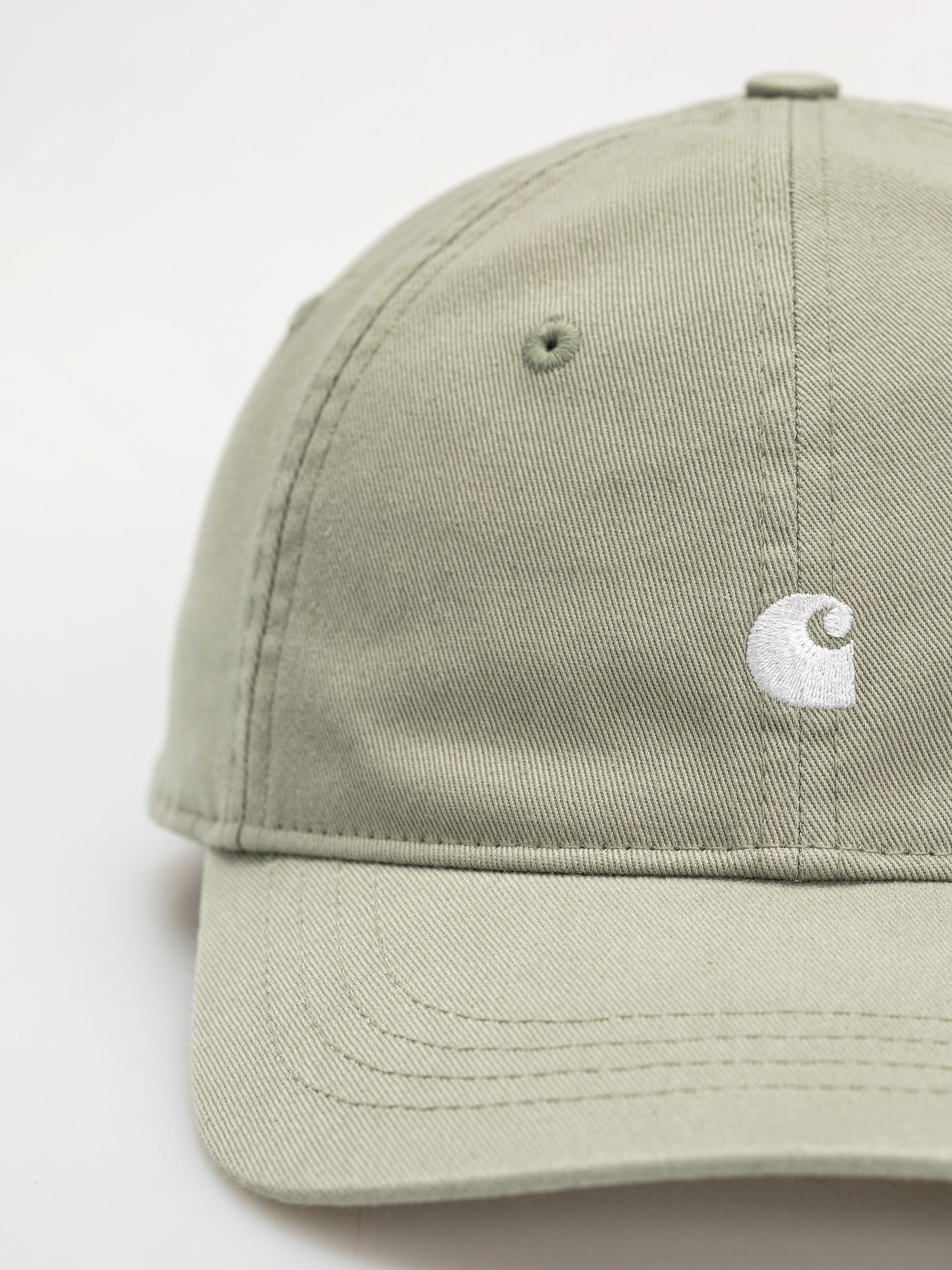 Шапка с козирка Carhartt WIP Madison Logo (pale olive/white)