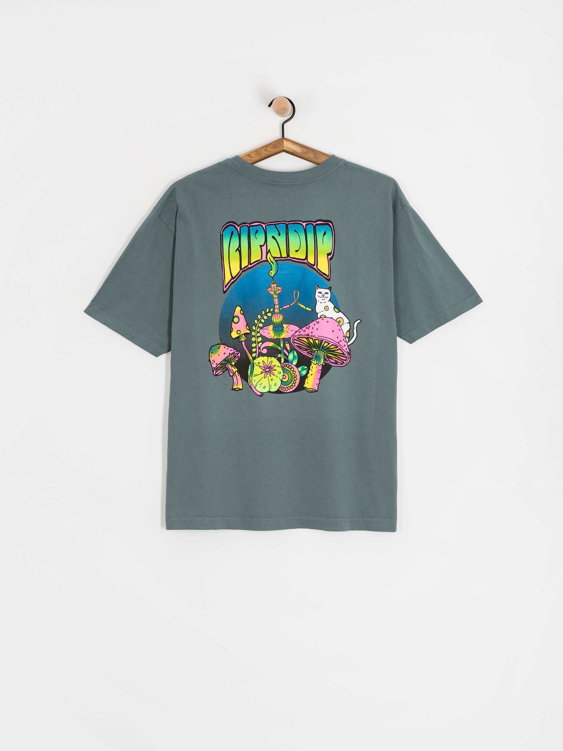 Тениска RipNDip Psychedelic (light charcoal)