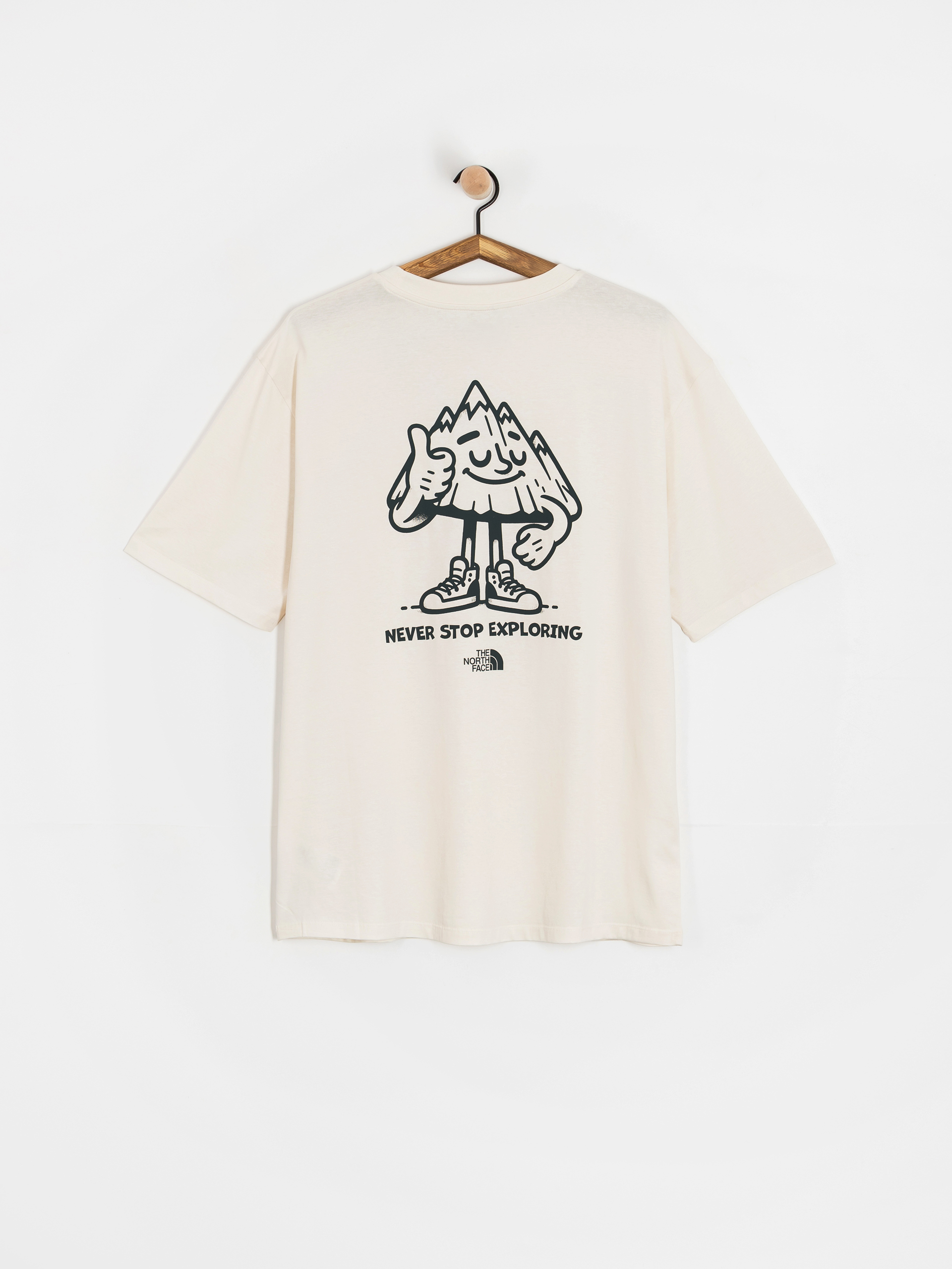 Тениска The North Face Mountain Fun Oversized (white dune)