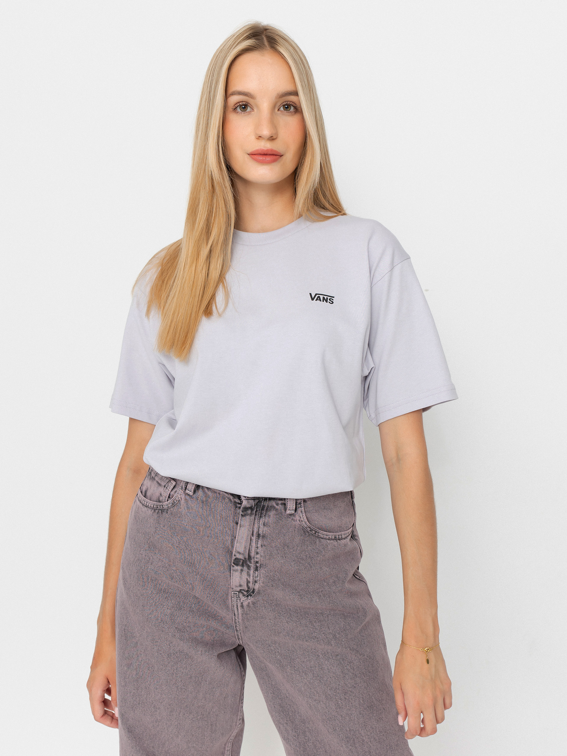 Тениска Vans Left Chest Logo Em Wmn (evening haze)
