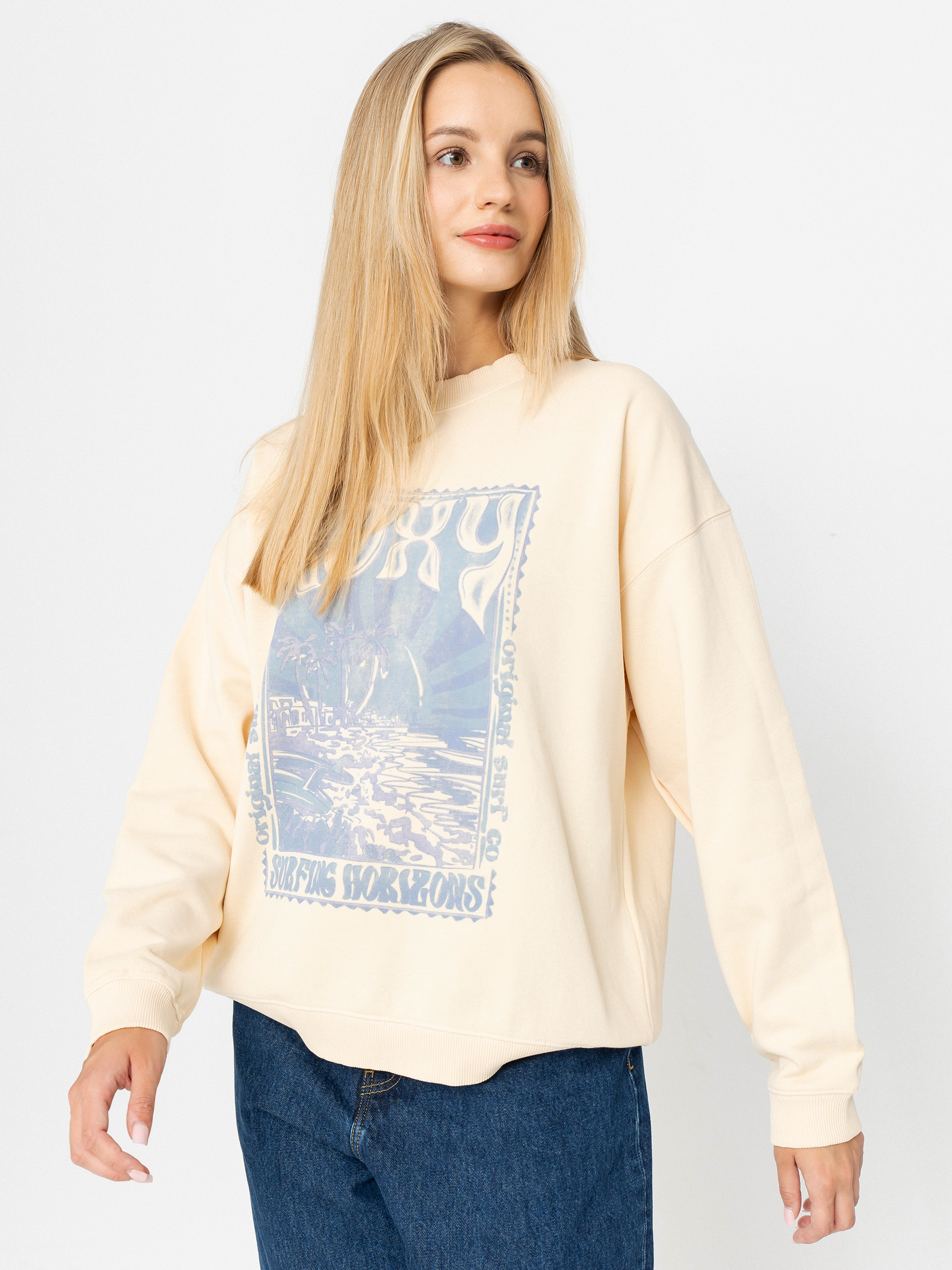 Суитшърт Roxy Lineup Oversized Crew Wmn