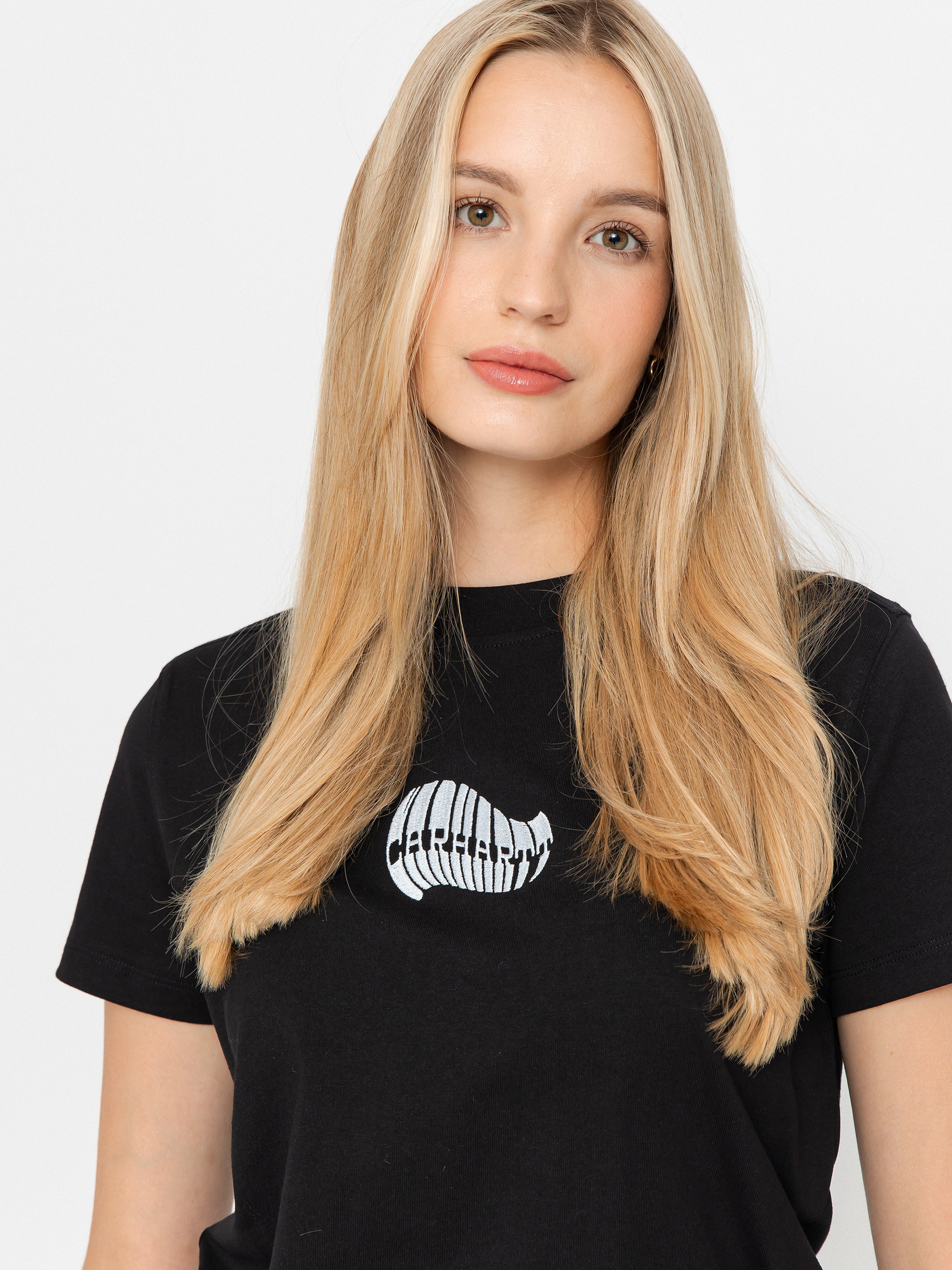 Тениска Carhartt WIP Psshh Wmn (black/blue fog)