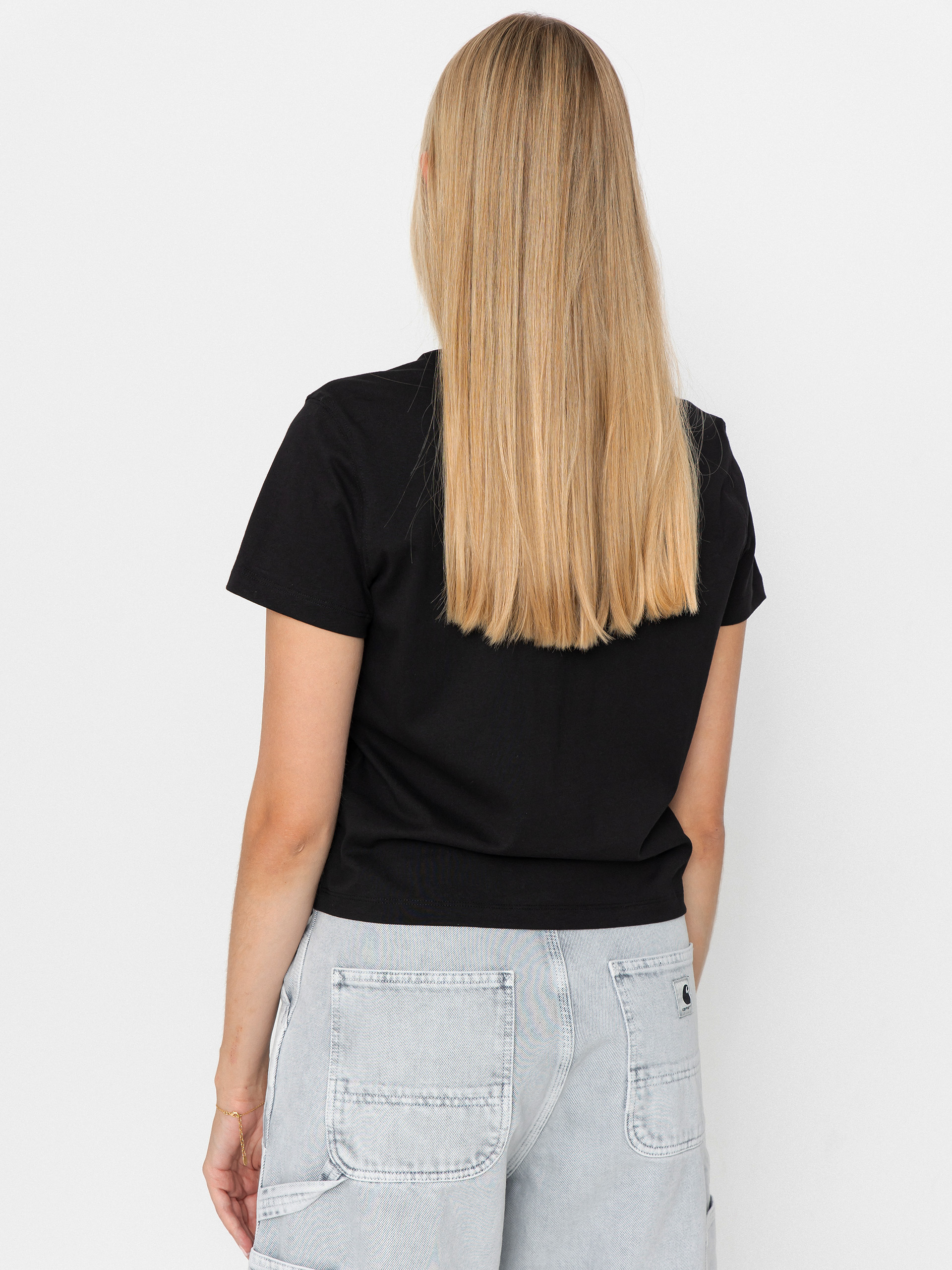 Тениска Carhartt WIP Psshh Wmn (black/blue fog)