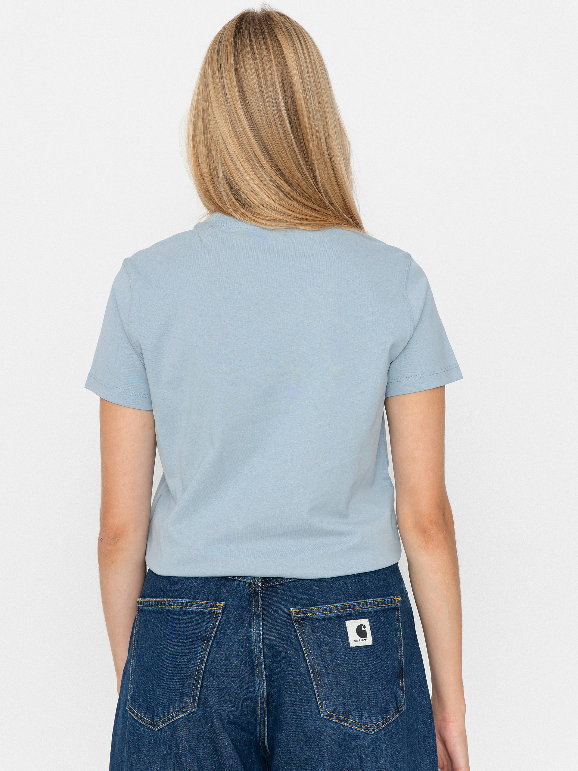 Тениска Carhartt WIP Psshh Wmn (blue fog/air pink)