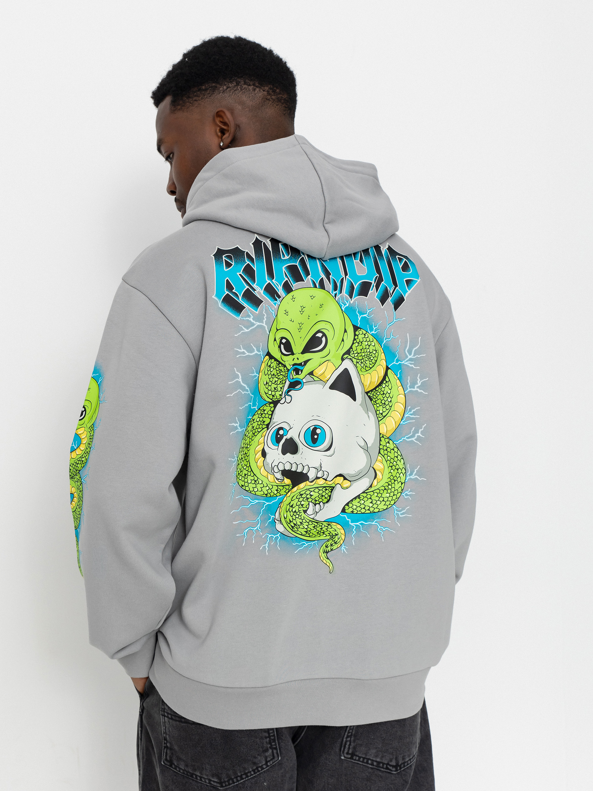 Суитшърт с качулка RipNDip Skull And Bones HD