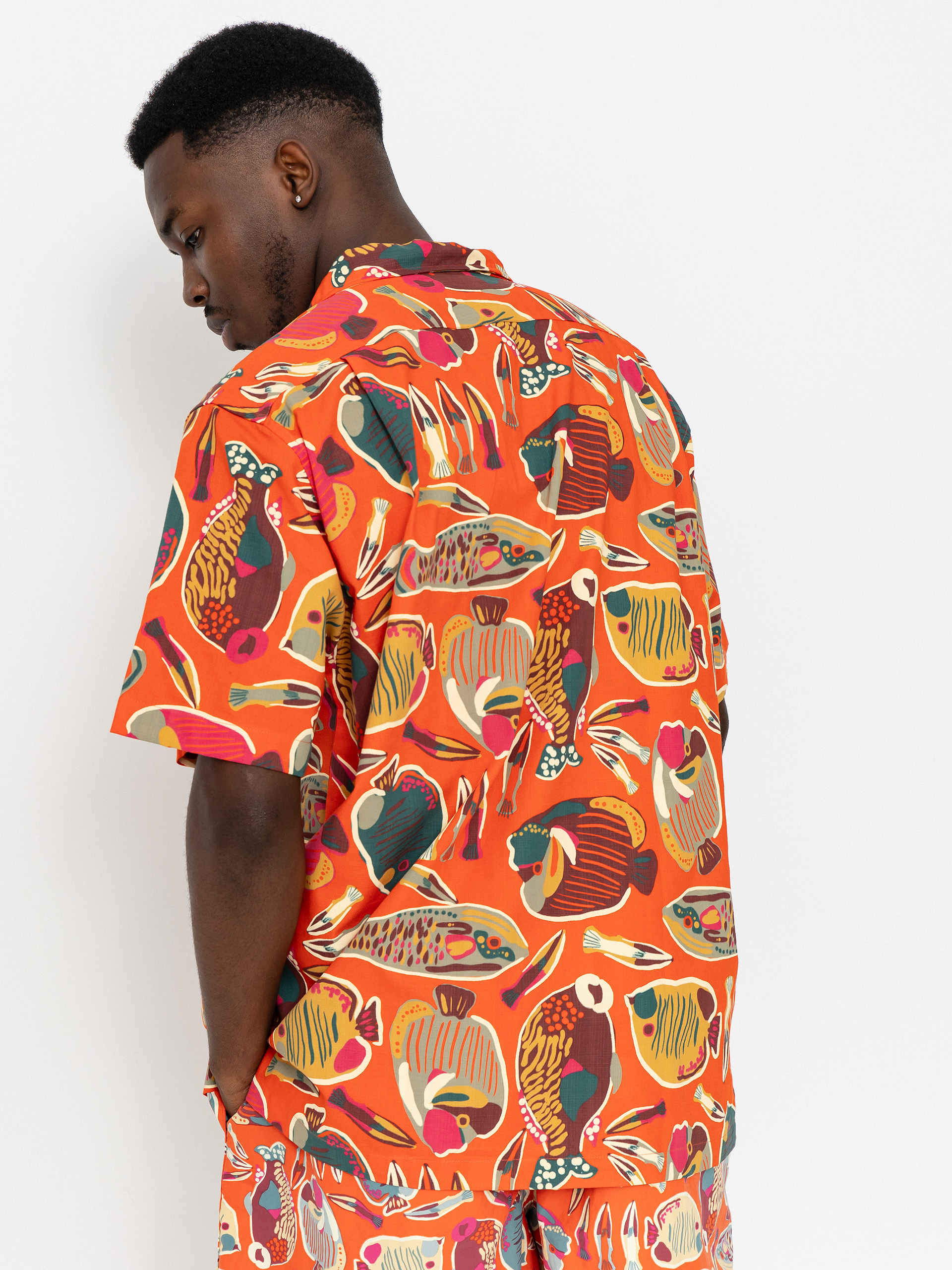 Риза Patagonia Tidal Threads Camp (wrasse/pollinator orange)