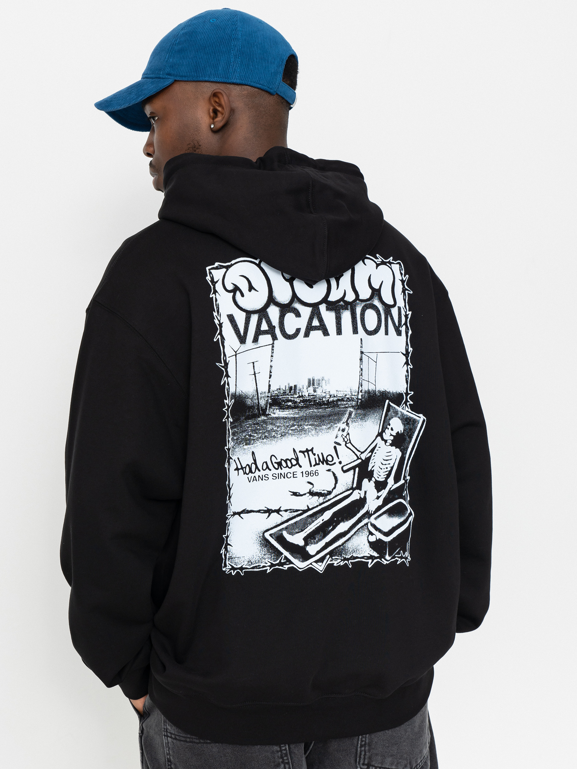 Суитшърт с качулка Vans Good Times HD (black)