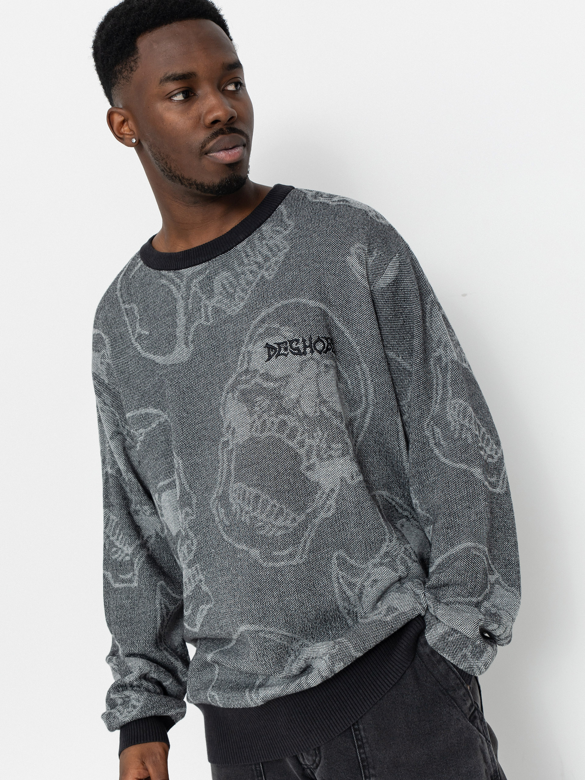 Пуловер DC Fracture (heather skully print)