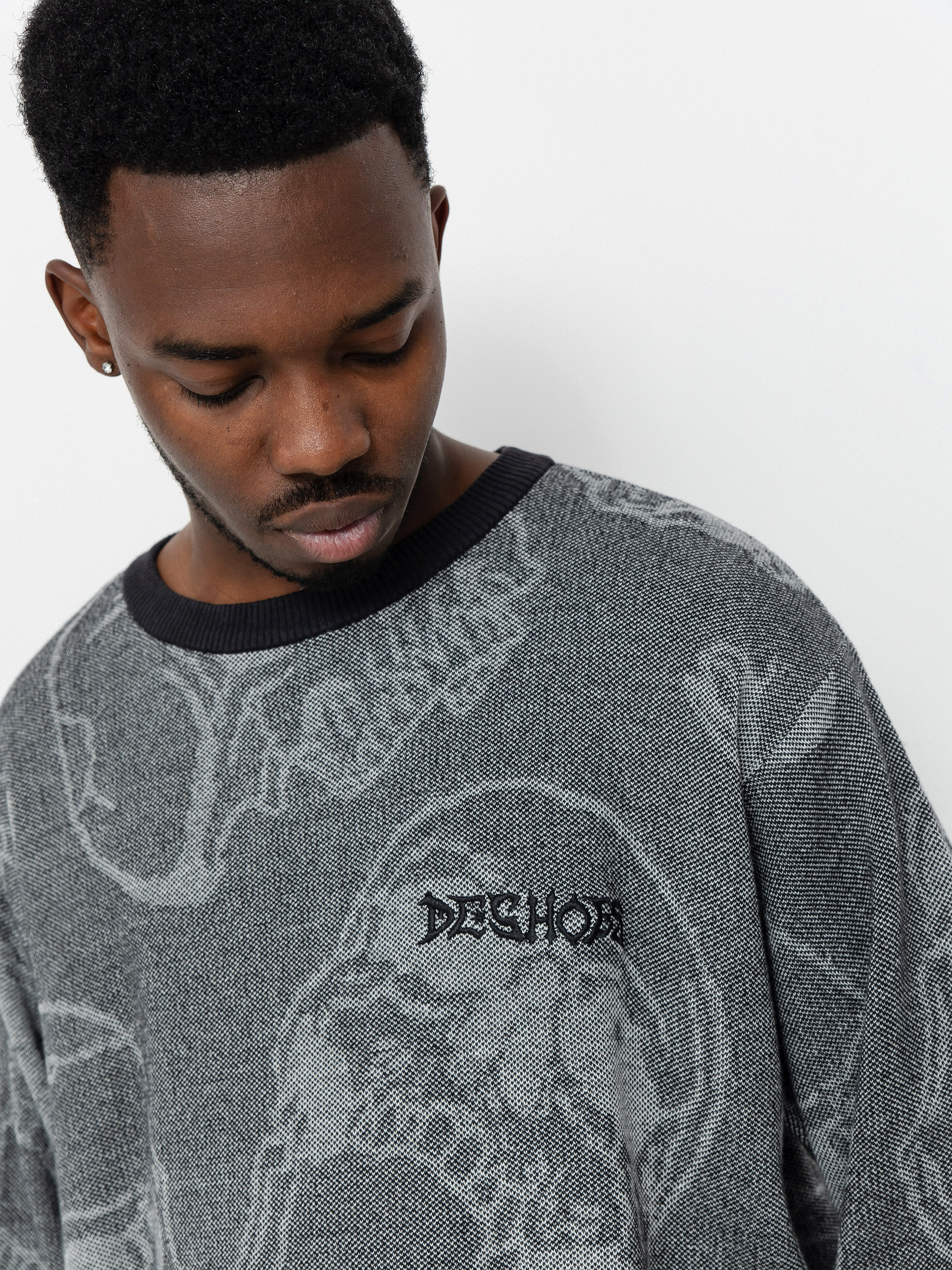 Пуловер DC Fracture (heather skully print)