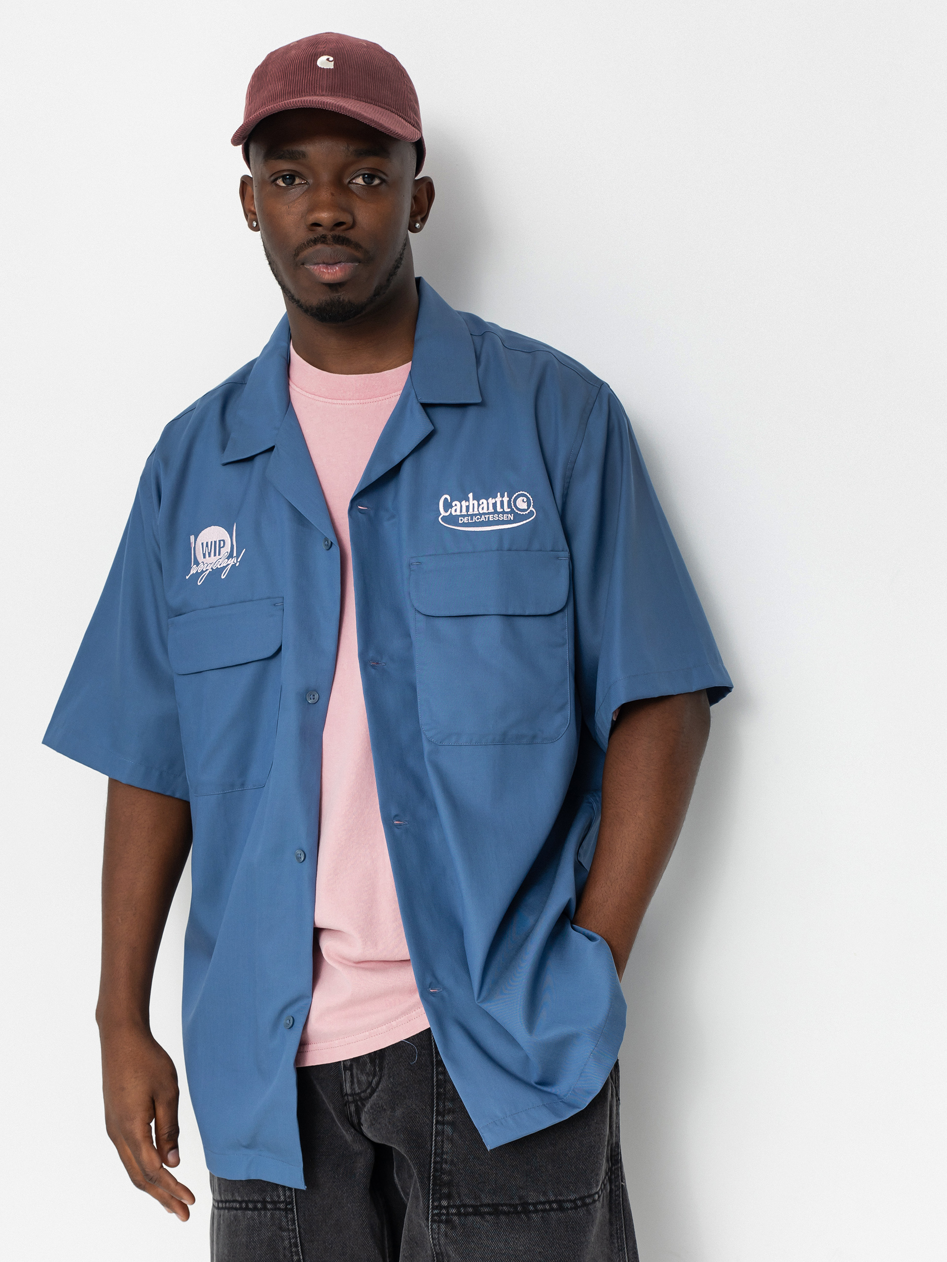 Риза Carhartt WIP Deli (blue iris/air pink)