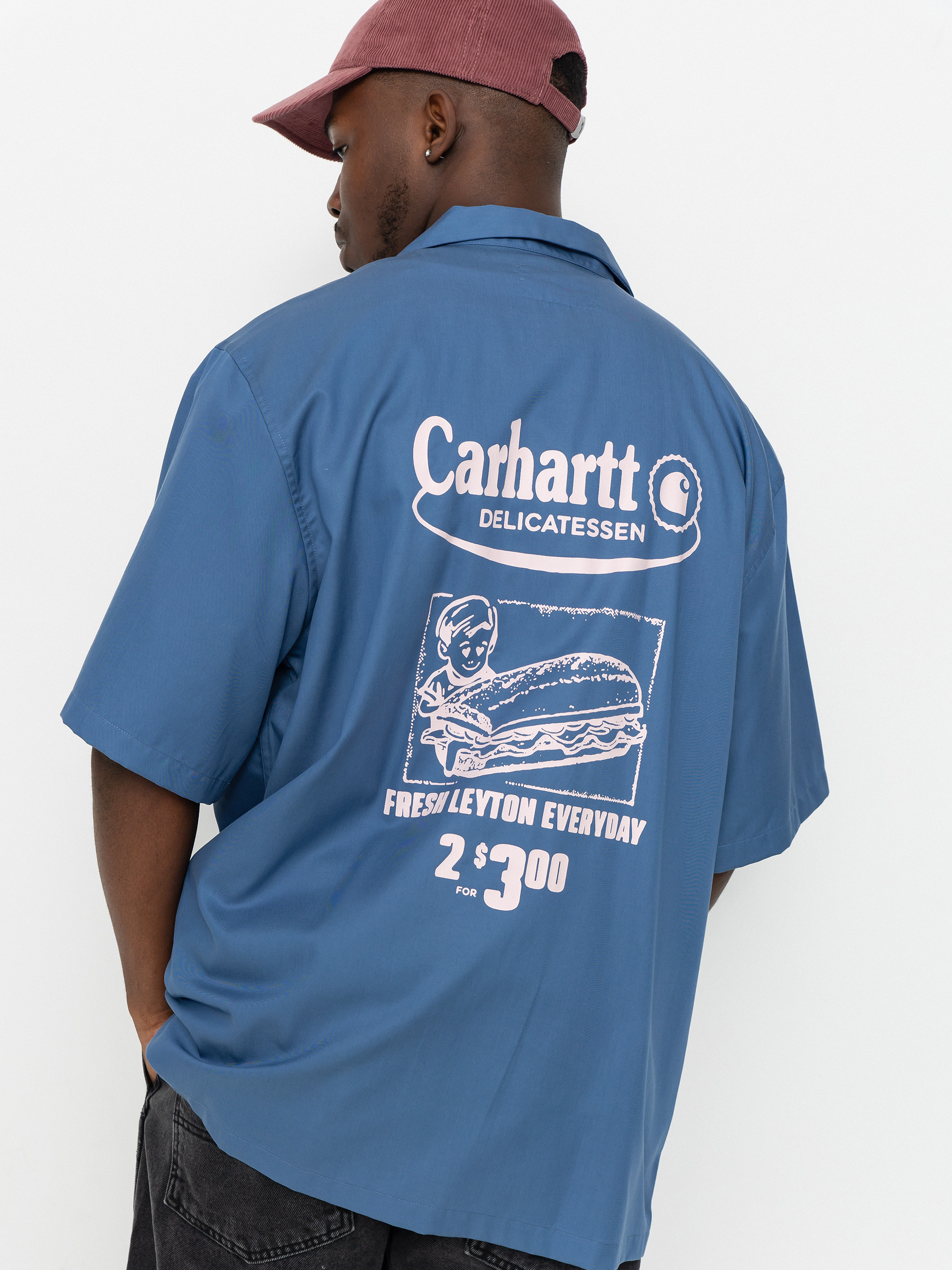 Риза Carhartt WIP Deli (blue iris/air pink)