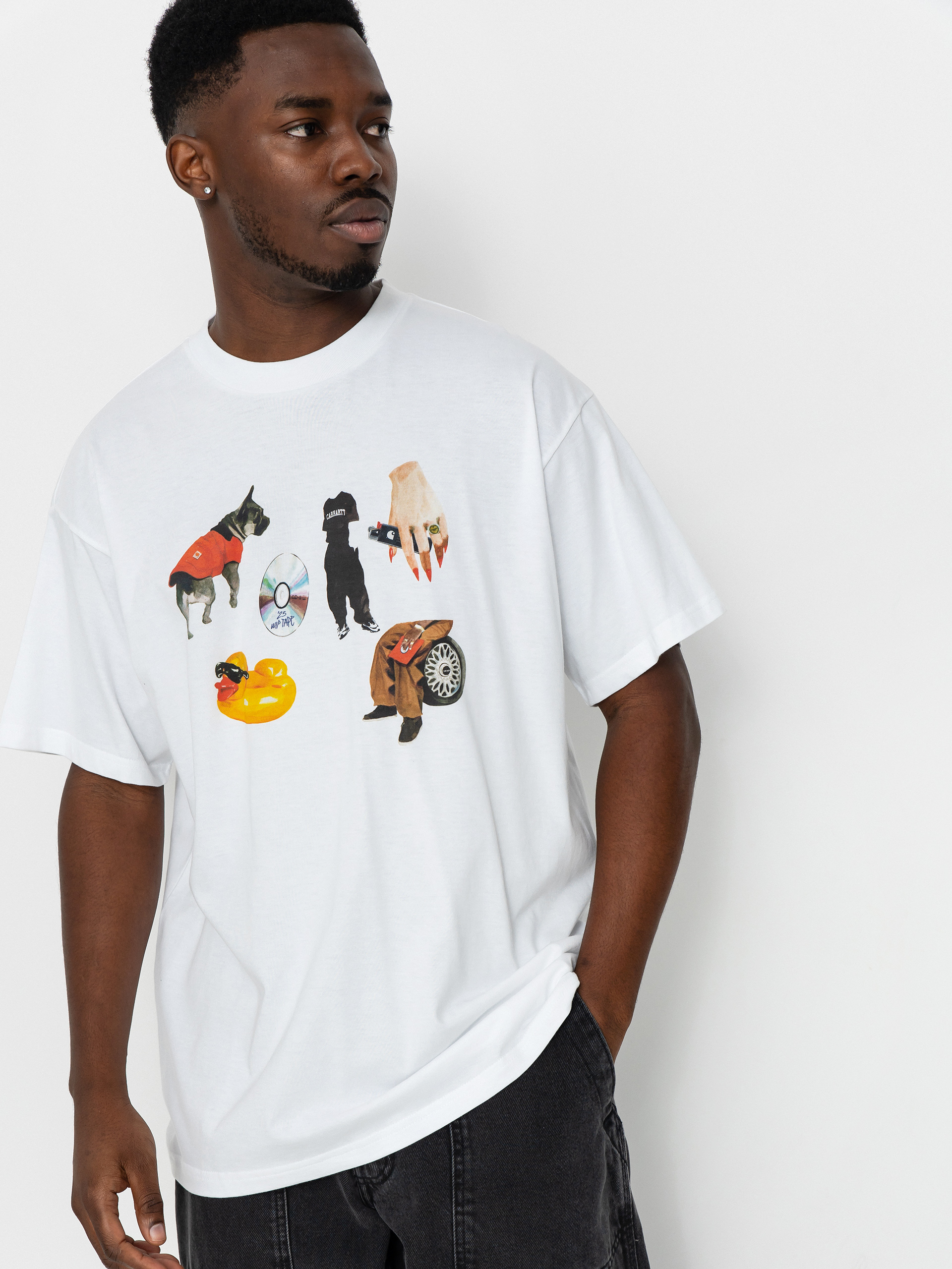 Тениска Carhartt WIP Jacob Rochester (white)