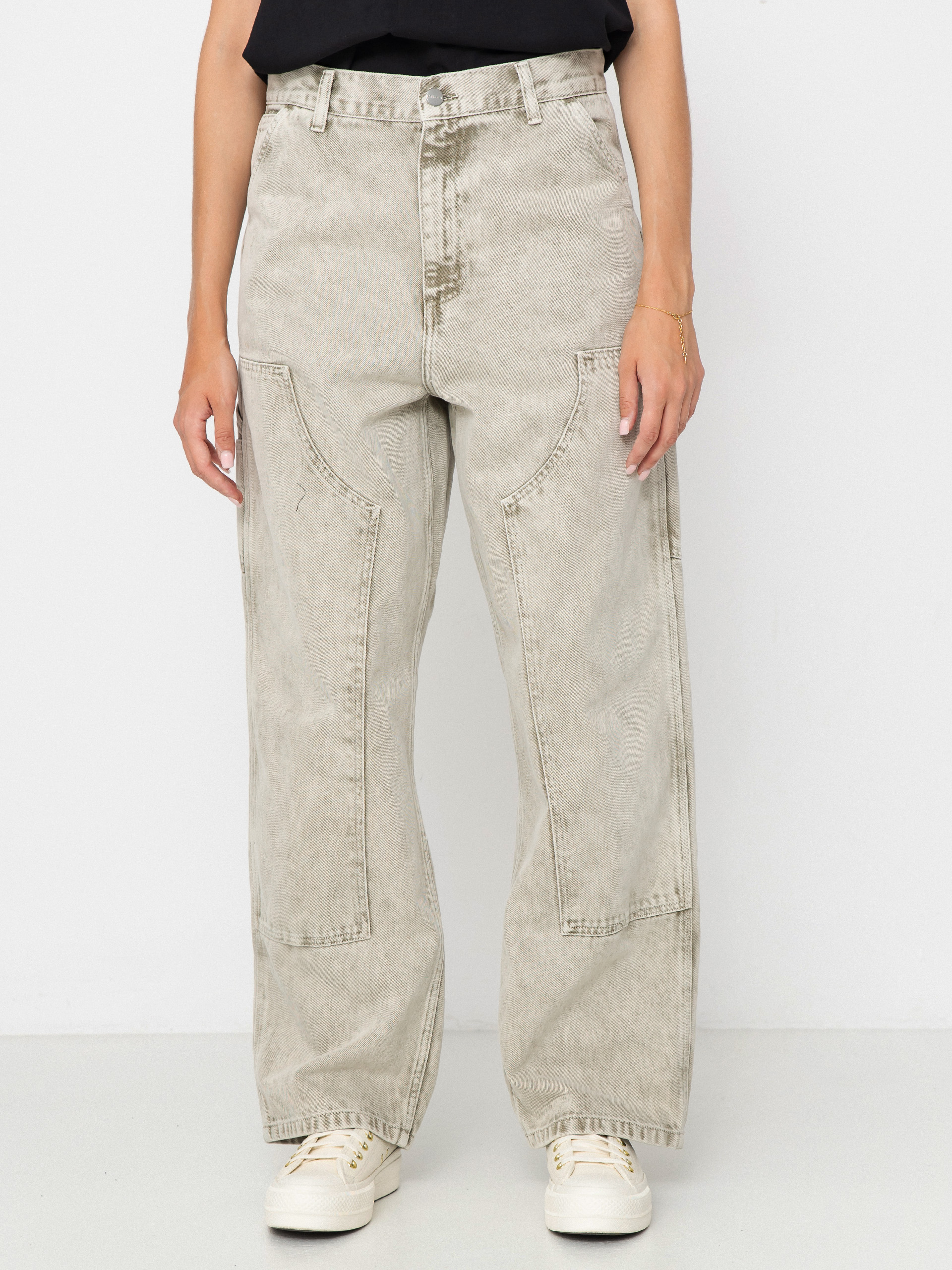 u041fu0430u043du0442u0430u043bu043eu043du0438 Carhartt WIP Brandon Double Knee Wmn (opuntia/chalk wash)