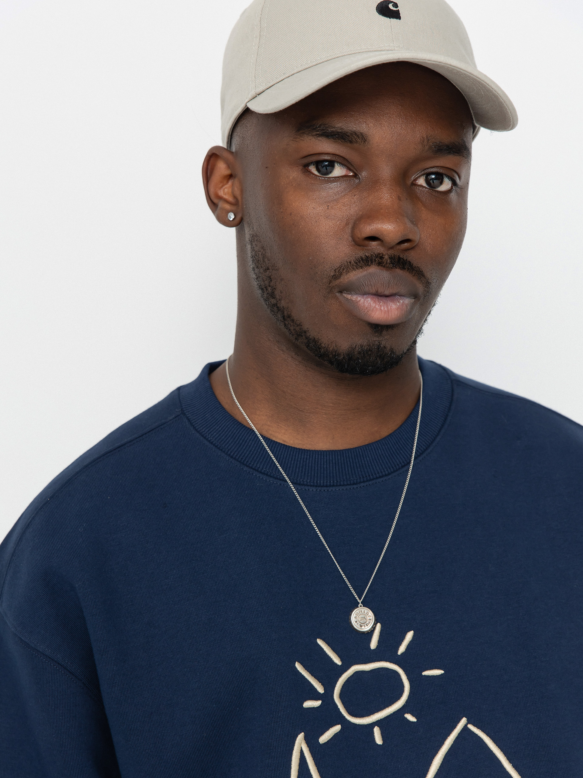 Суитшърт Carhartt WIP Masterpiece (air force blue/dusty h brown)