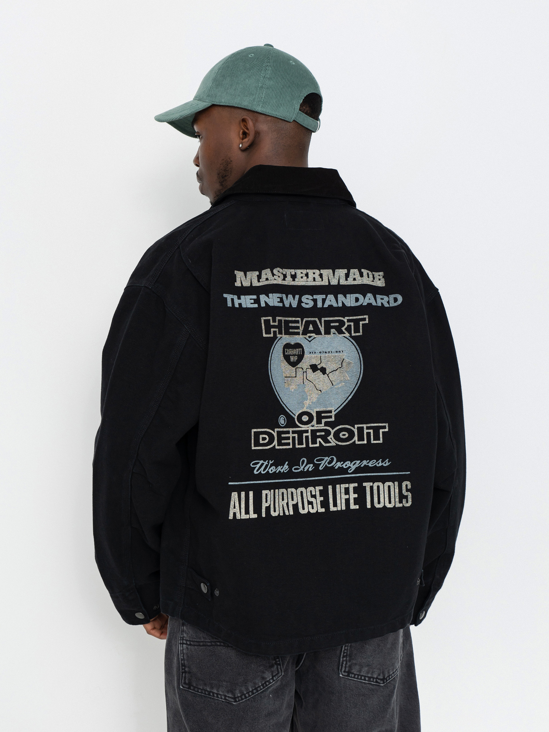 Яке Carhartt WIP OG Arcan Graphic (black/black/heavy stone wash)